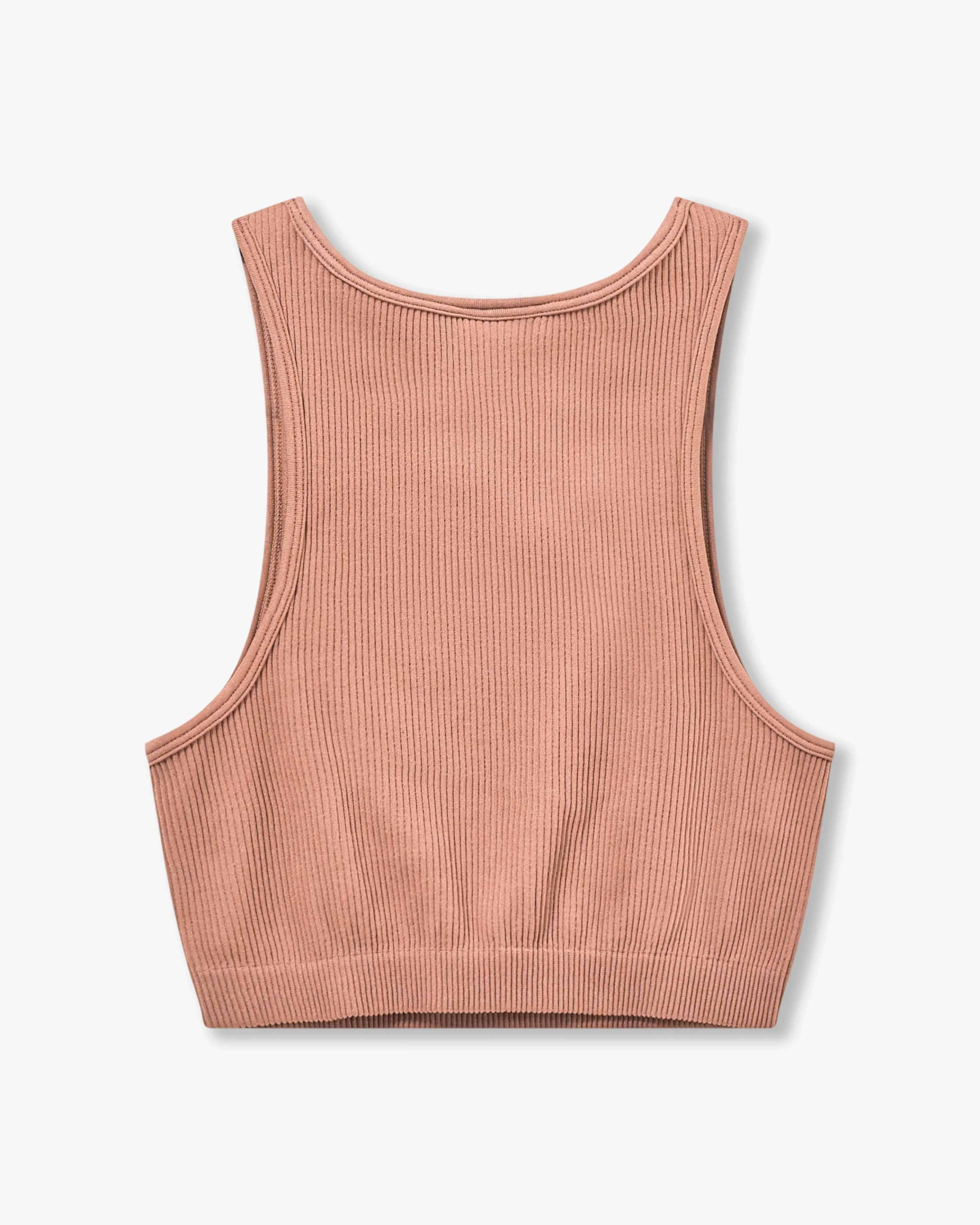 Womens Ribbed Base Racer Crop Top - Image 6