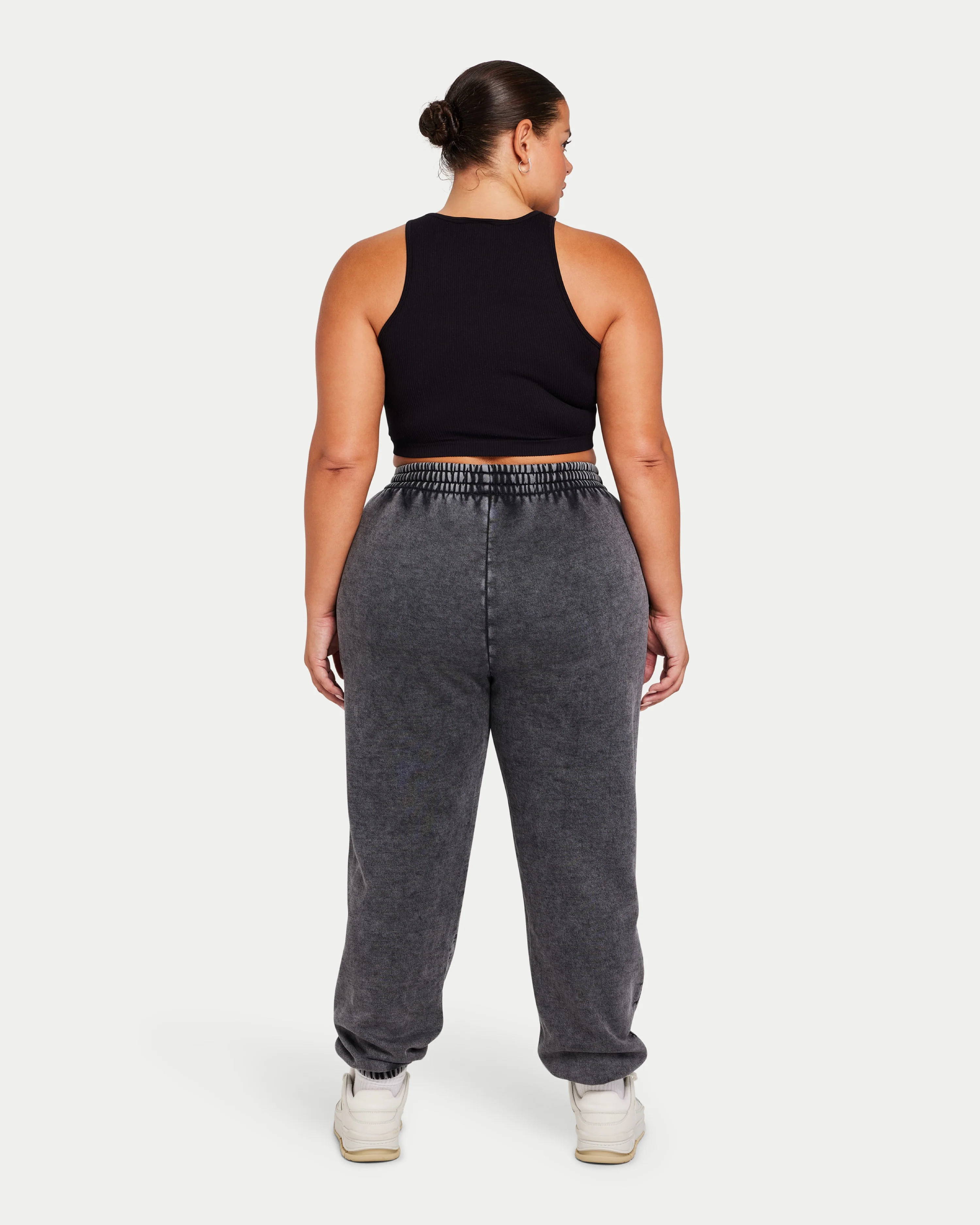 Womens Ribbed Base Racer Crop Top - Image 4