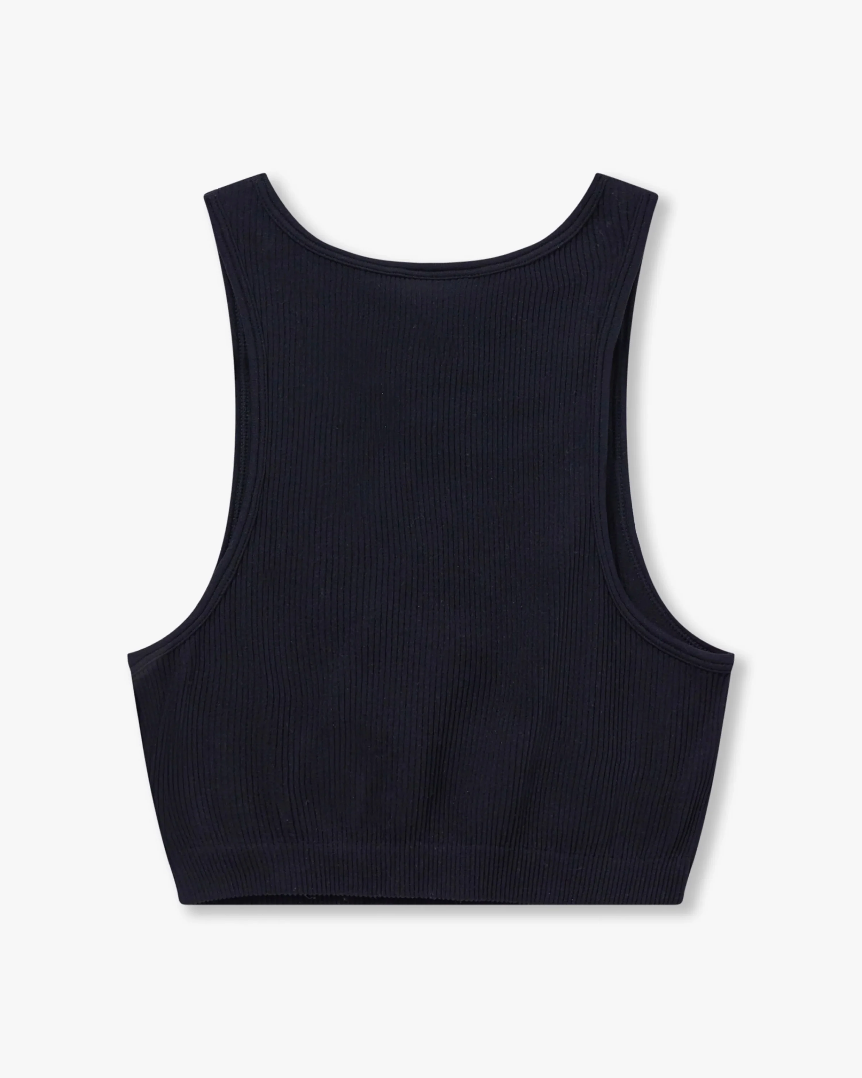 Womens Ribbed Base Racer Crop Top - Image 8