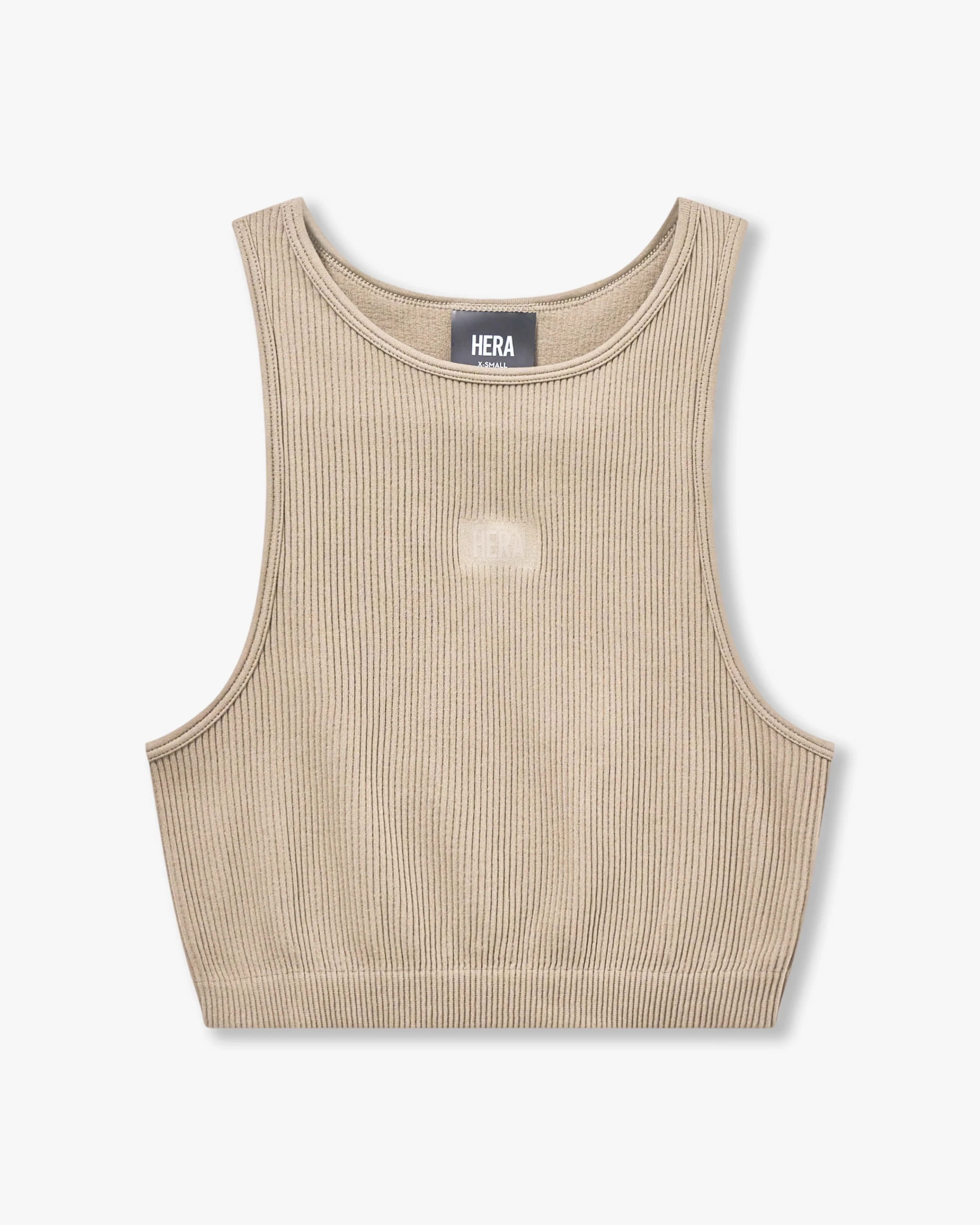 Womens Ribbed Base Racer Crop Top - Image 6
