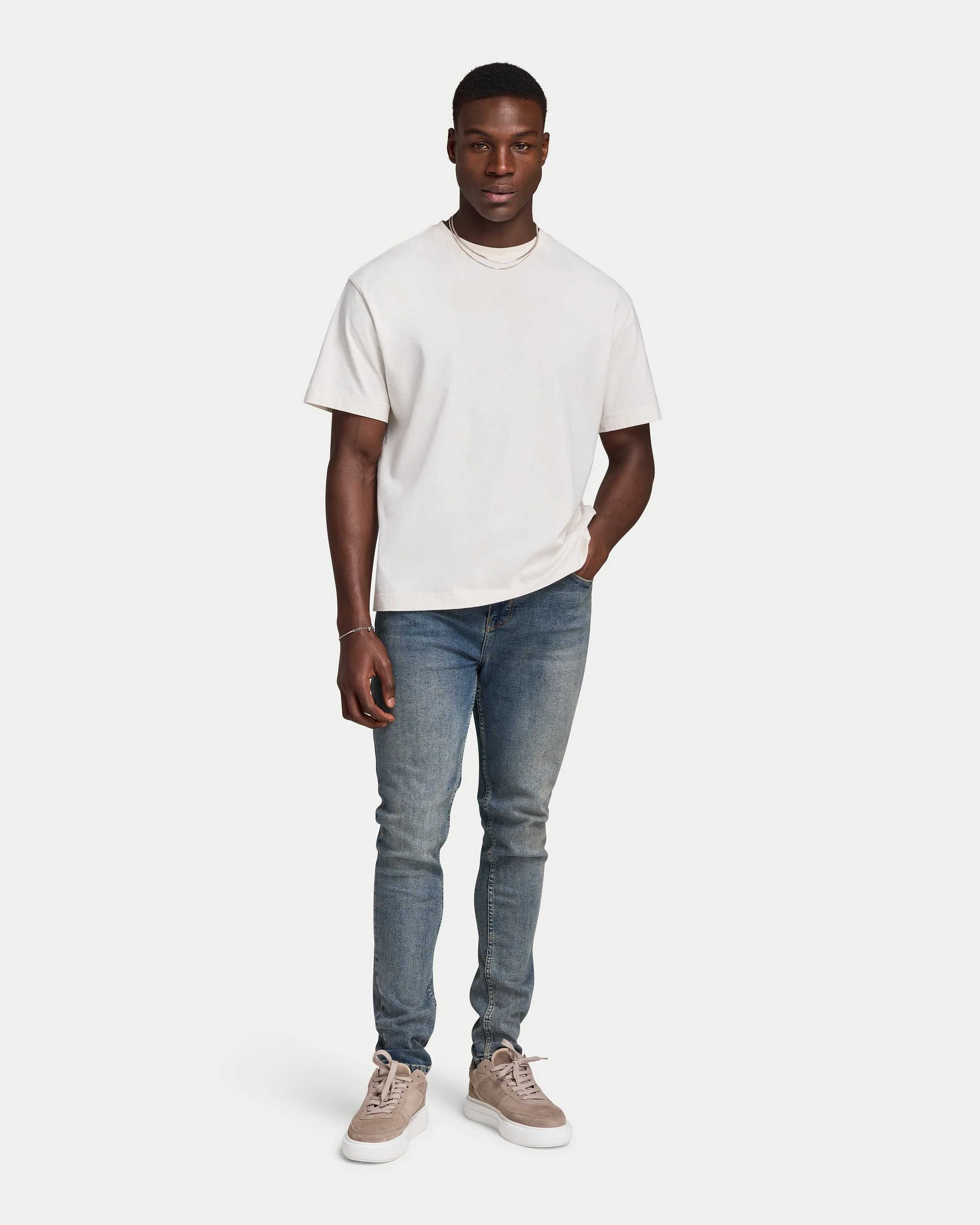 Mens Blanks Oversized T-shirt - Image 3