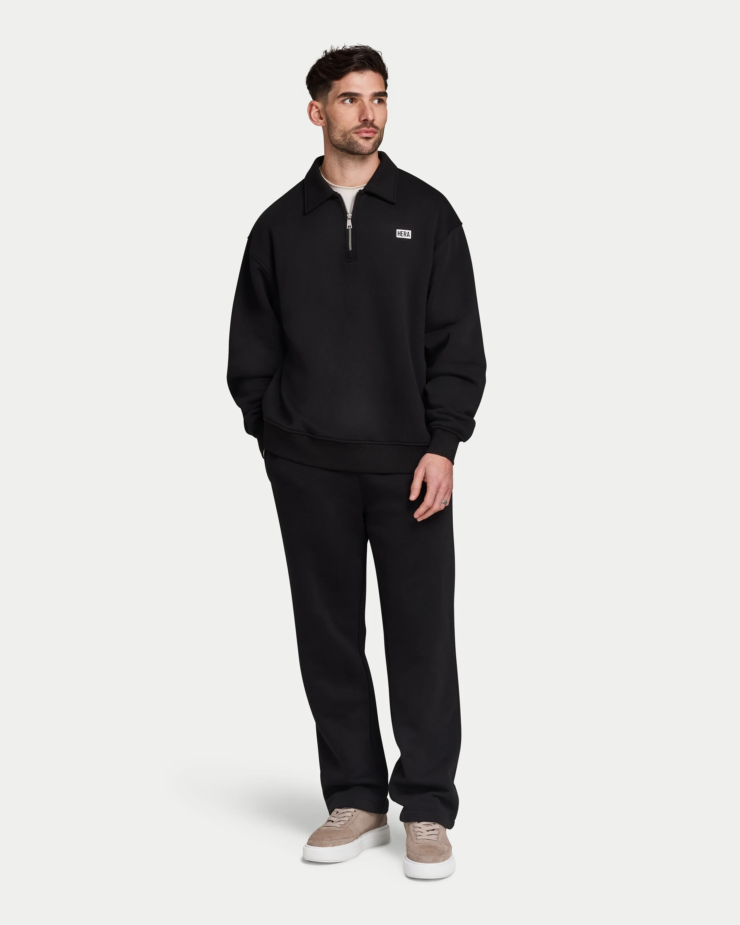 Mens Collective Oversized ¼ Zip Sweatshirt - Image 4