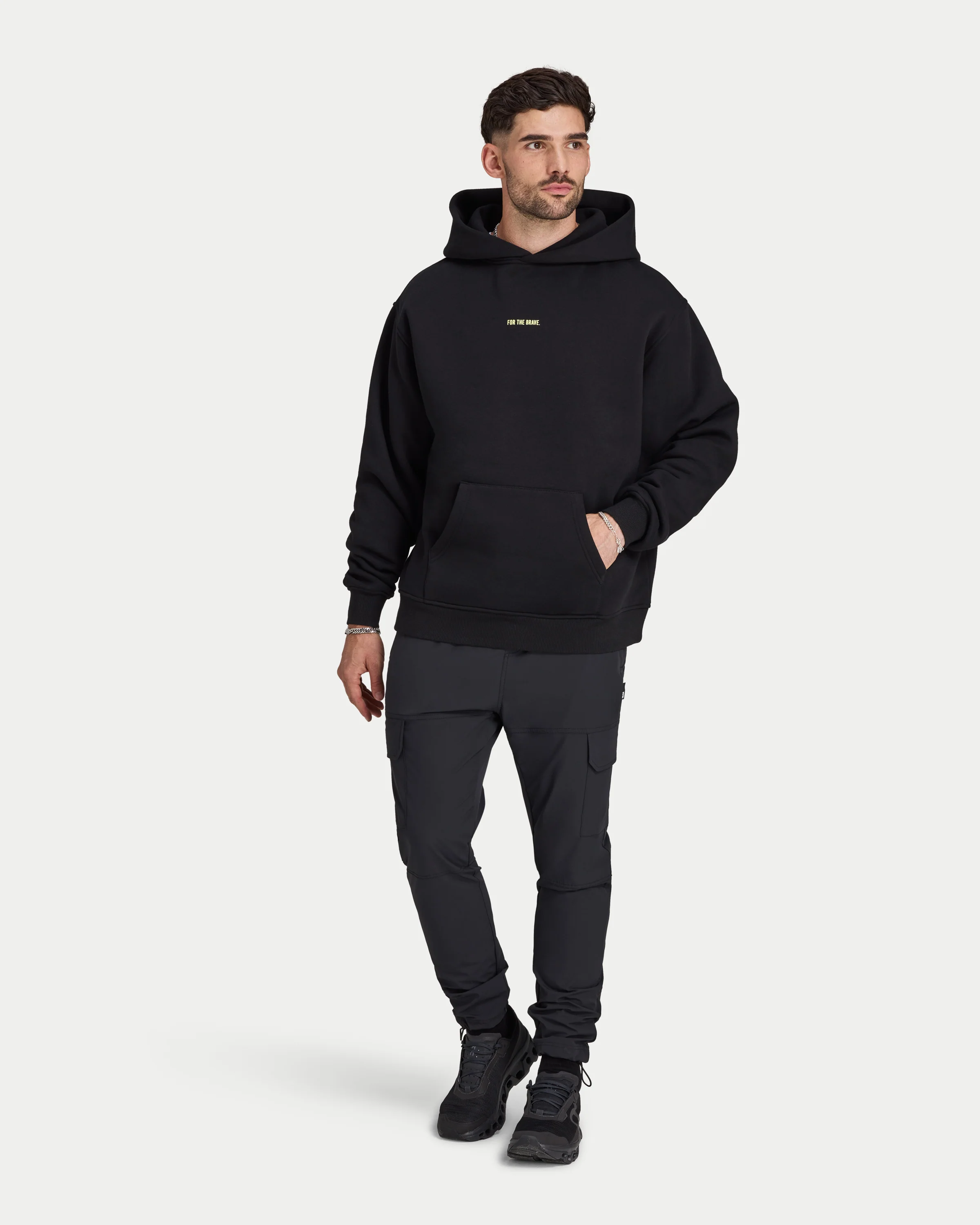 Mens For the Brave Oversized Hoodie - Image 4