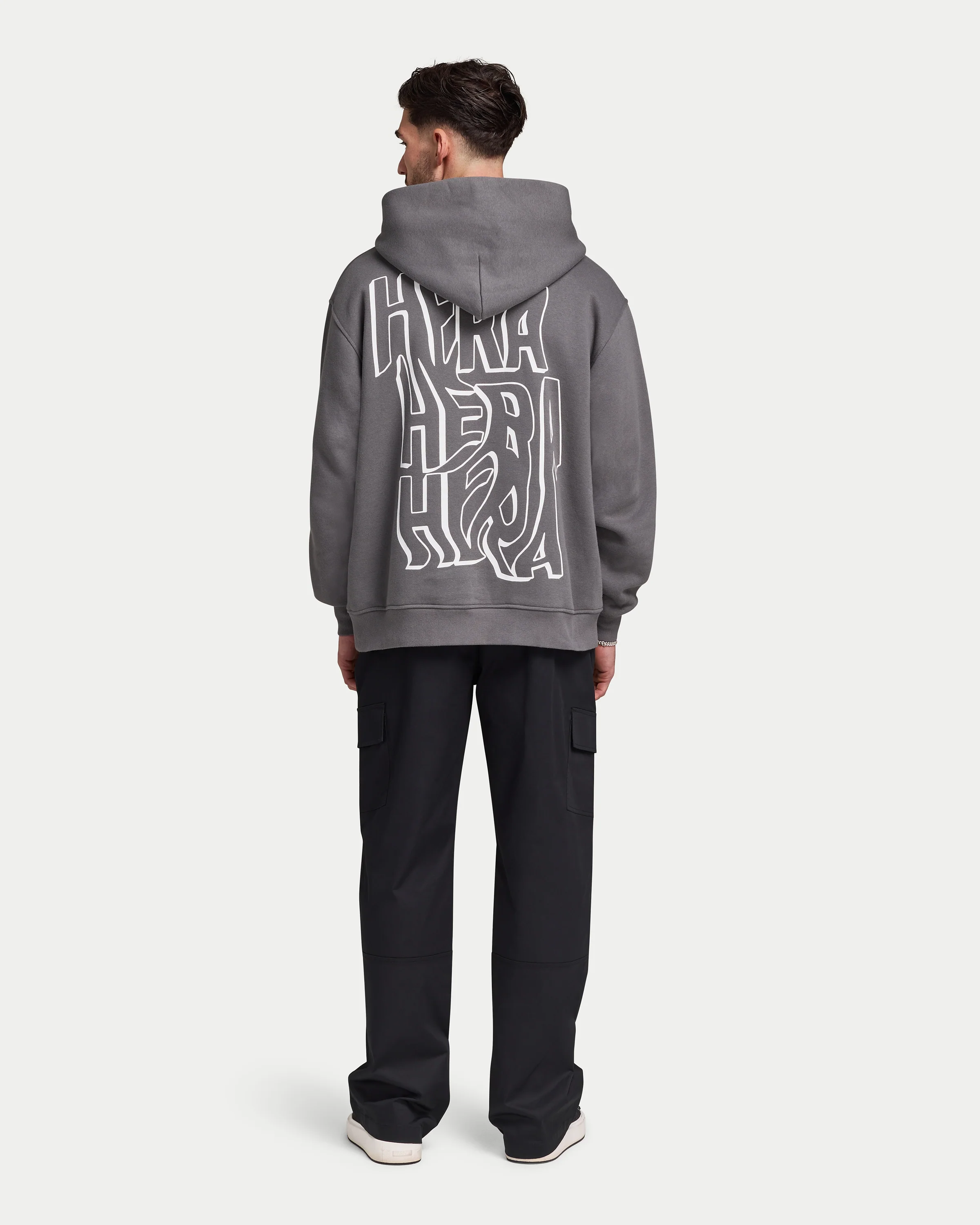 Mens Graffiti Oversized Hoodie - Image 5