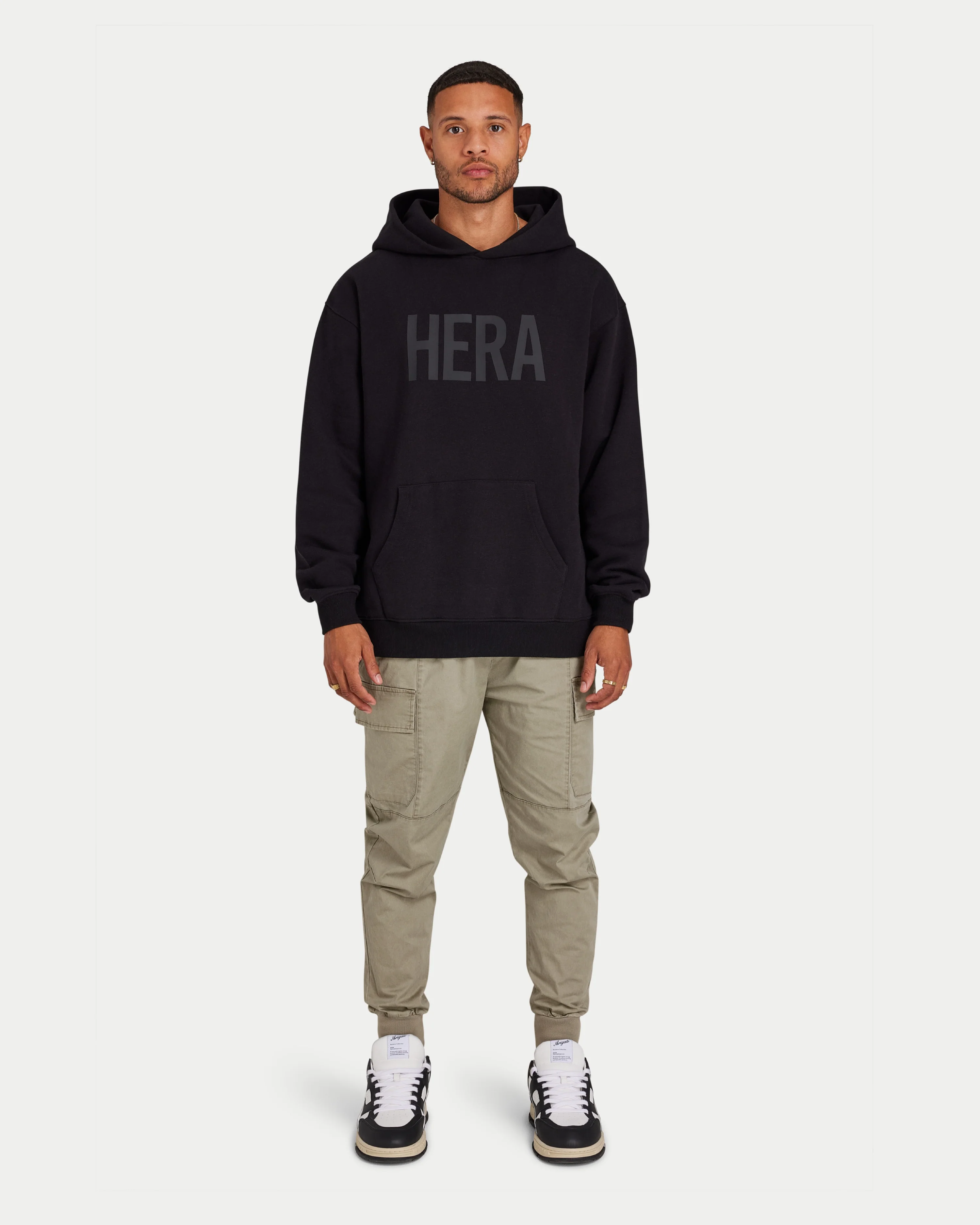 Mens Label Oversized Hoodie - Image 3