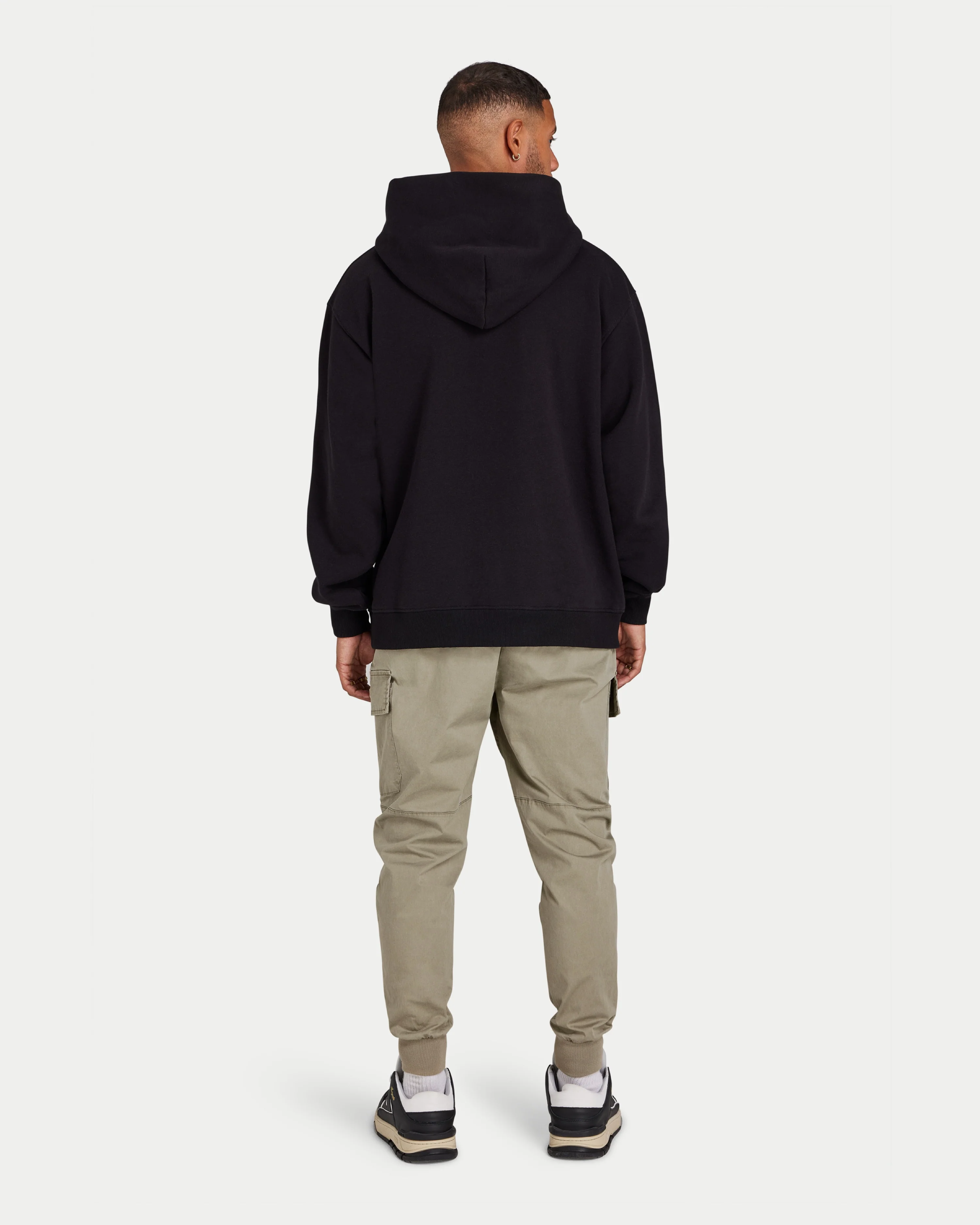 Mens Label Oversized Hoodie - Image 4