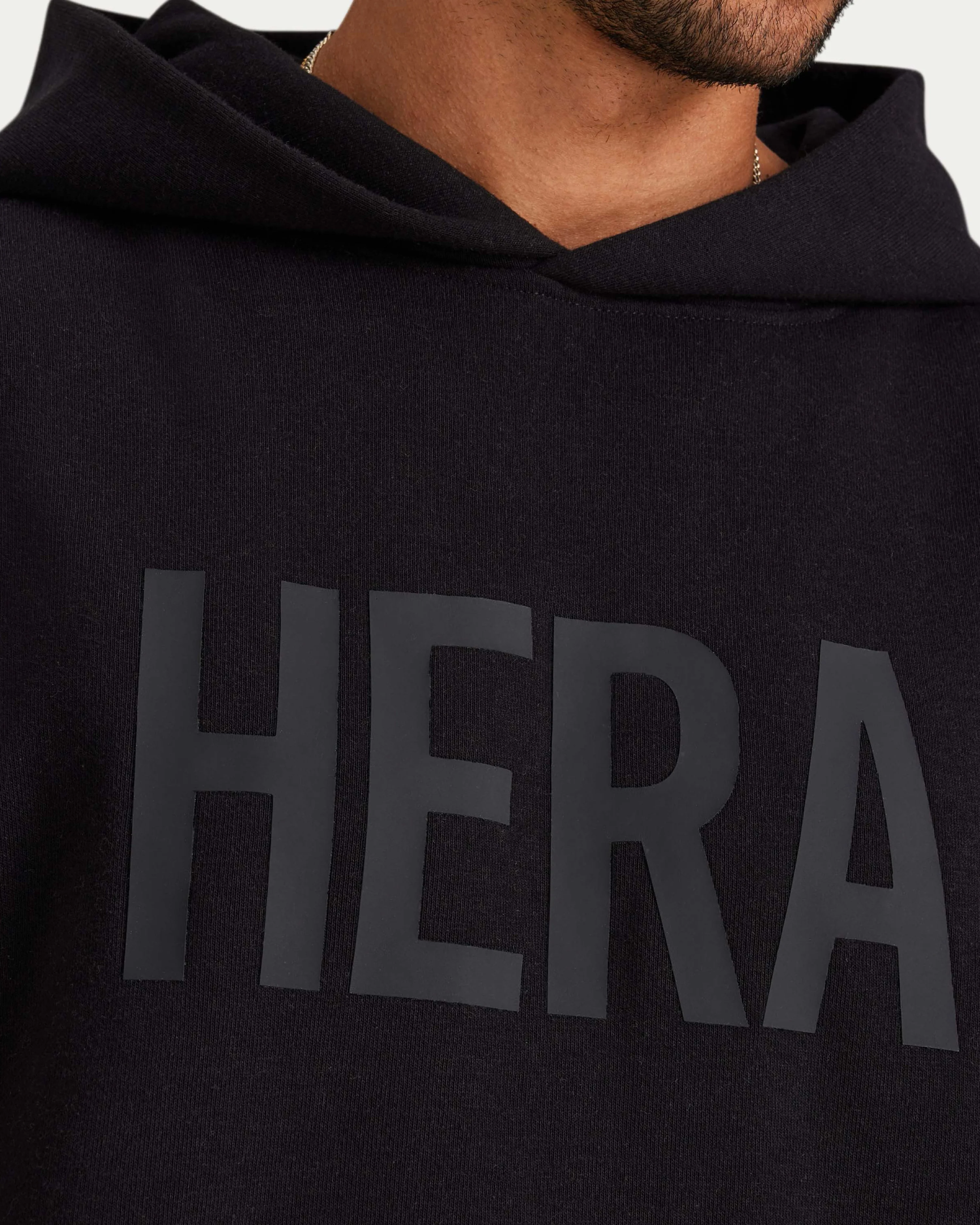 Mens Label Oversized Hoodie - Image 5