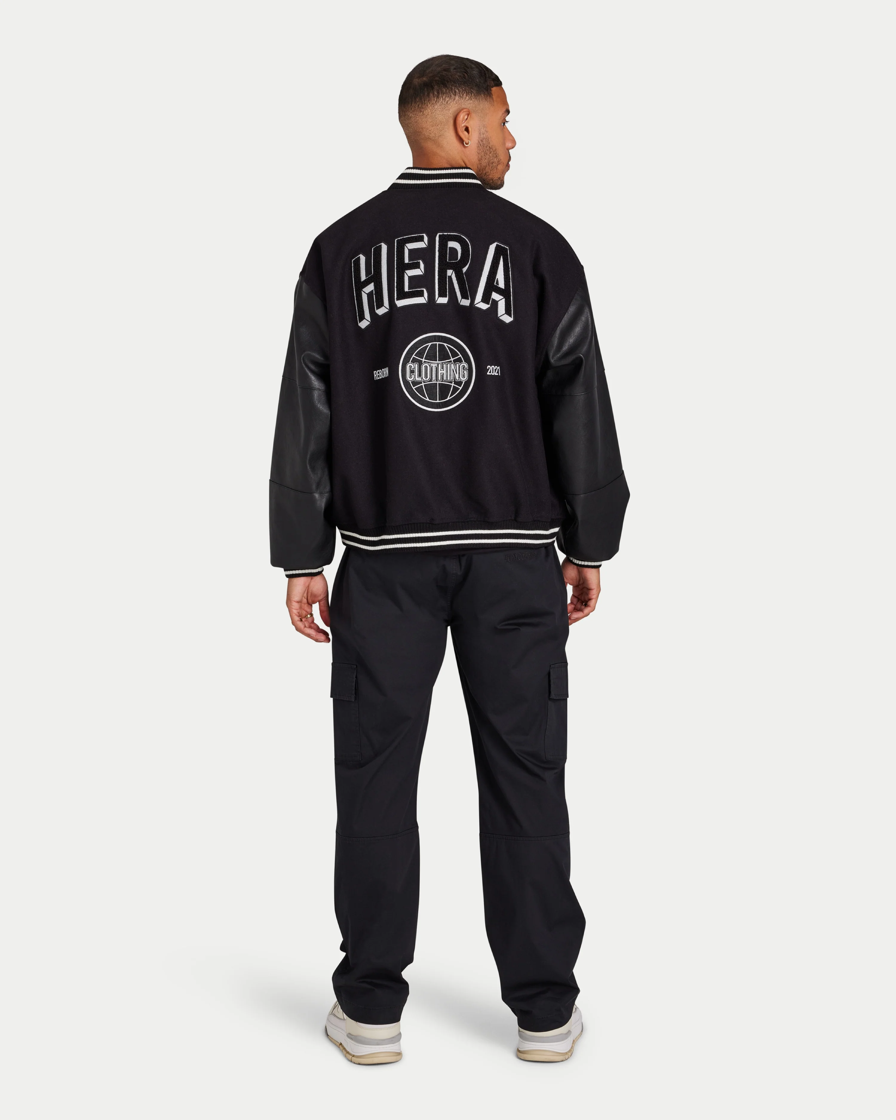 Mens Varsity Bomber Jacket - Image 4
