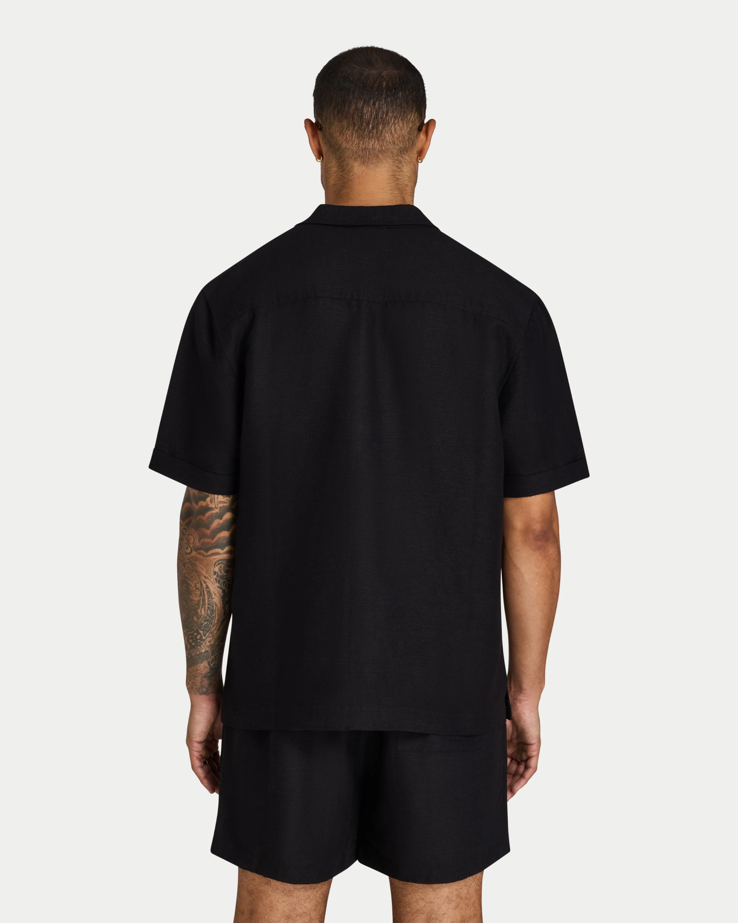 Mens Linen Short Sleeve Shirt  - Image 2