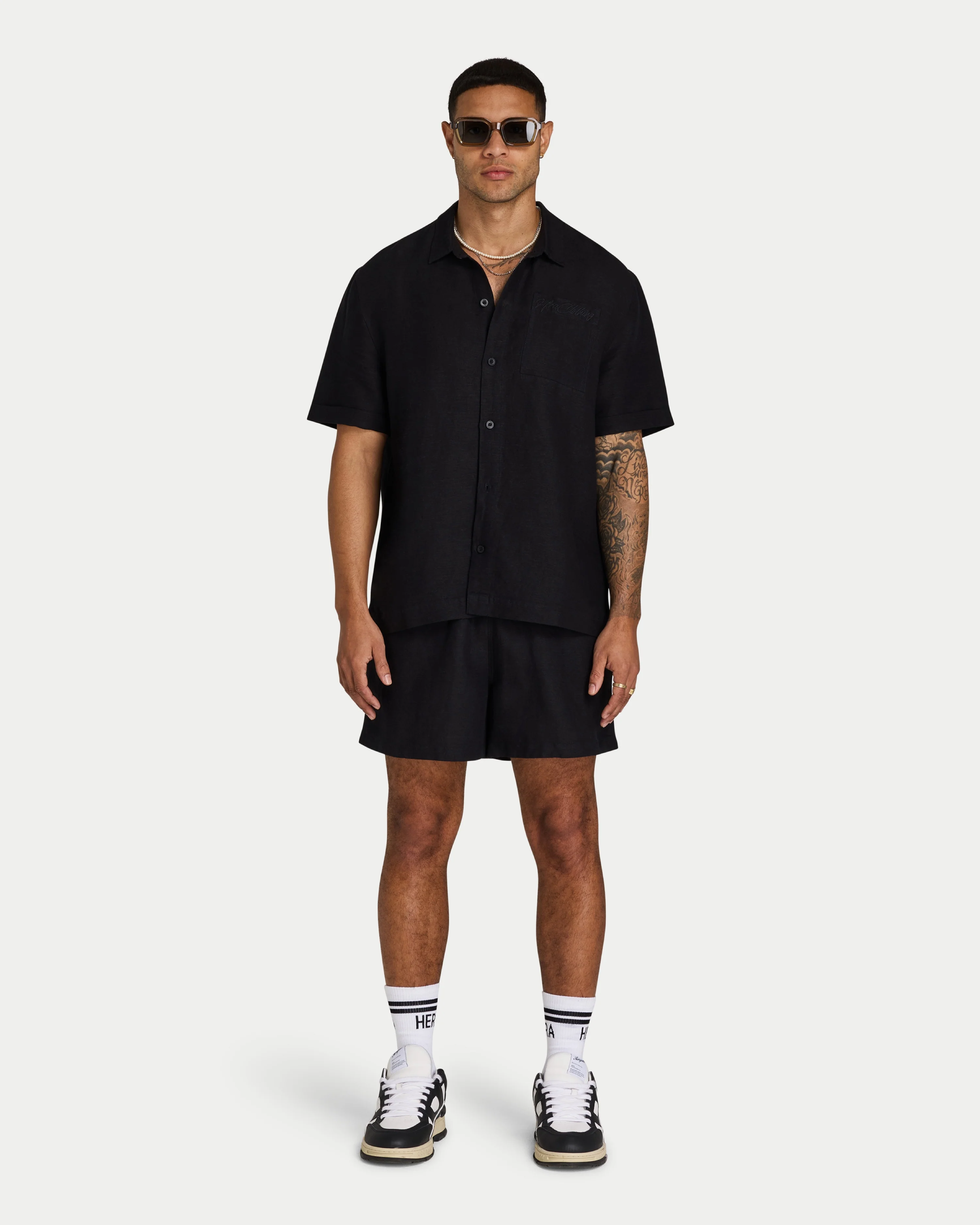 Mens Linen Short Sleeve Shirt  - Image 3