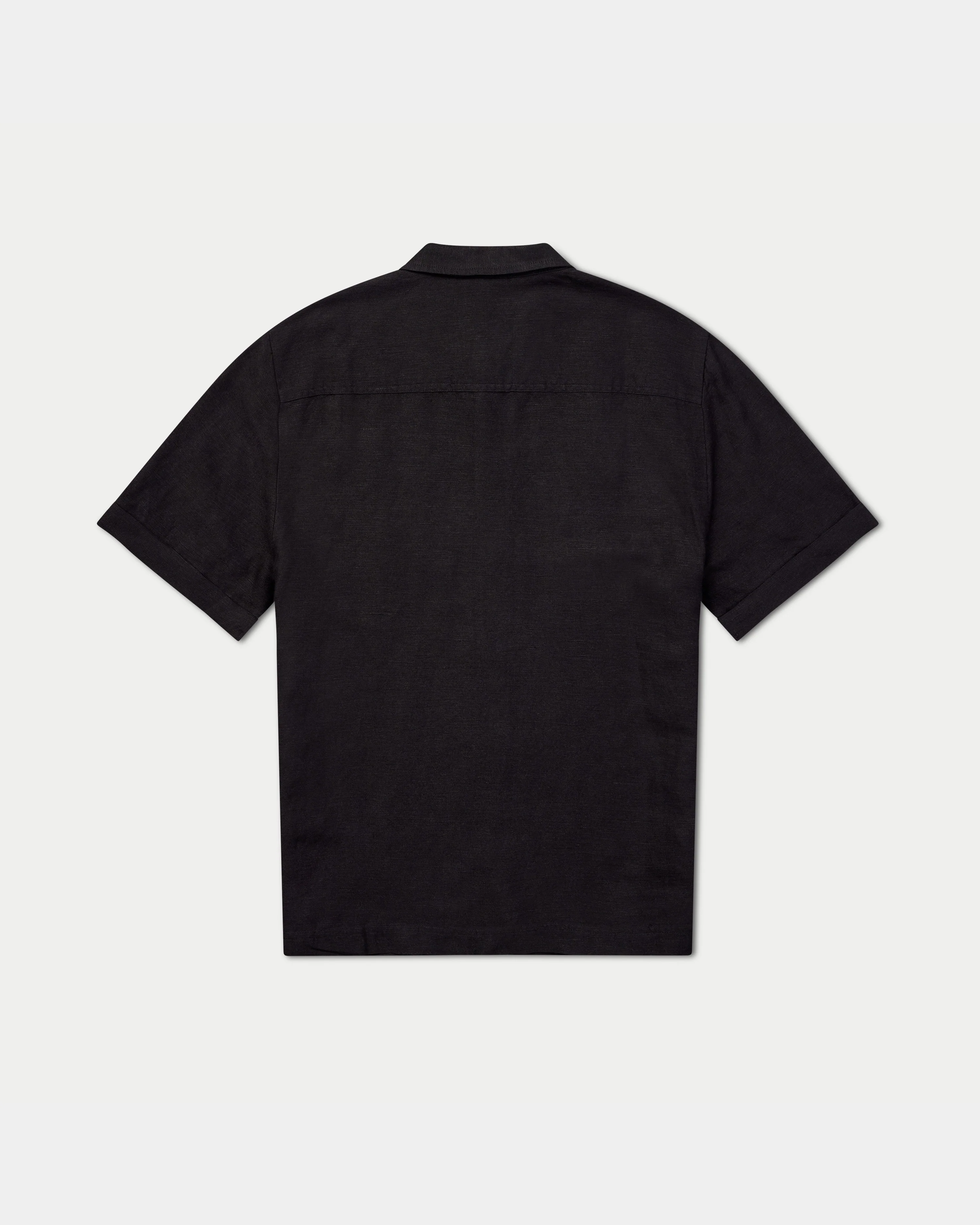 Mens Linen Short Sleeve Shirt  - Image 8