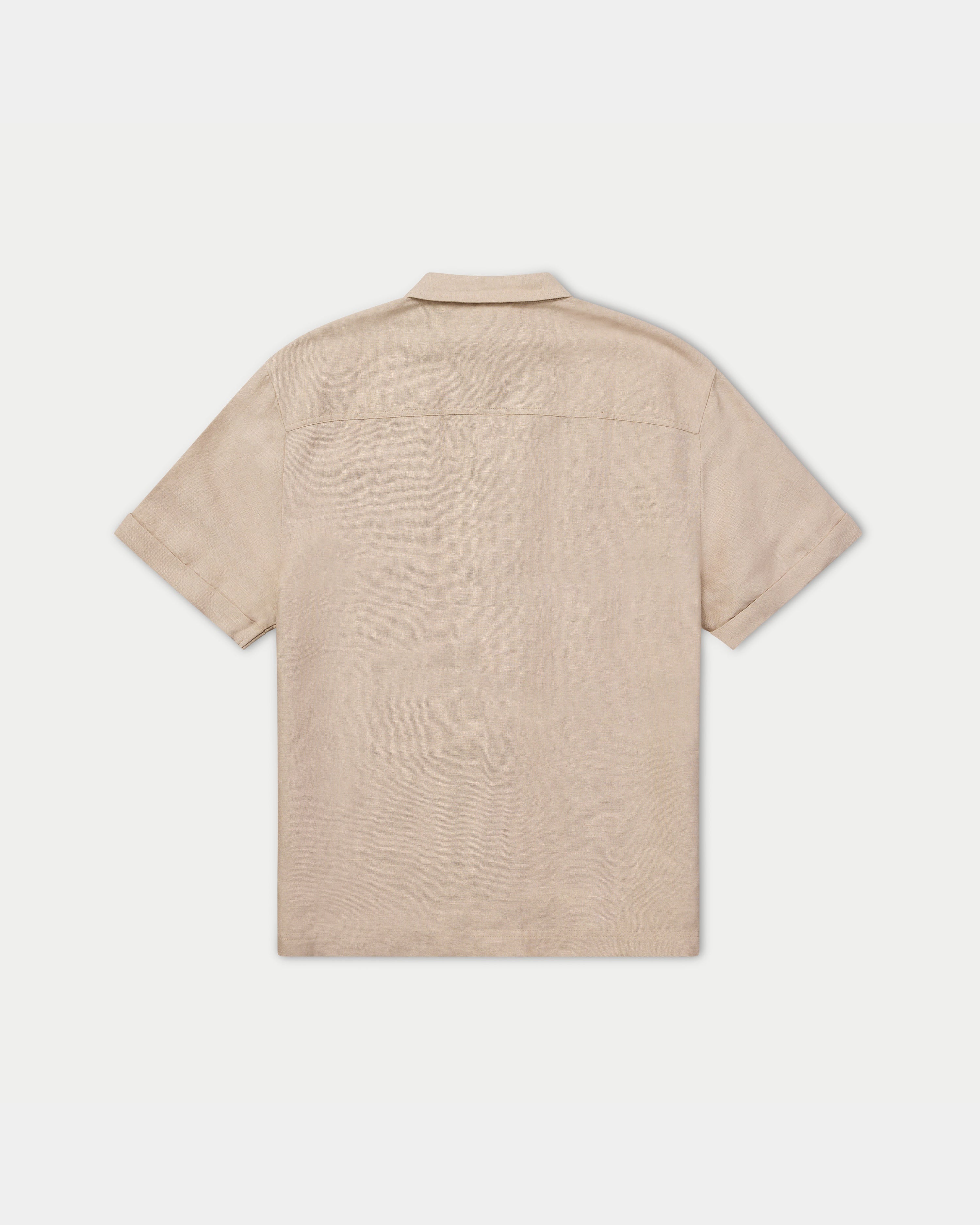 Mens Linen Short Sleeve Shirt - Image 7
