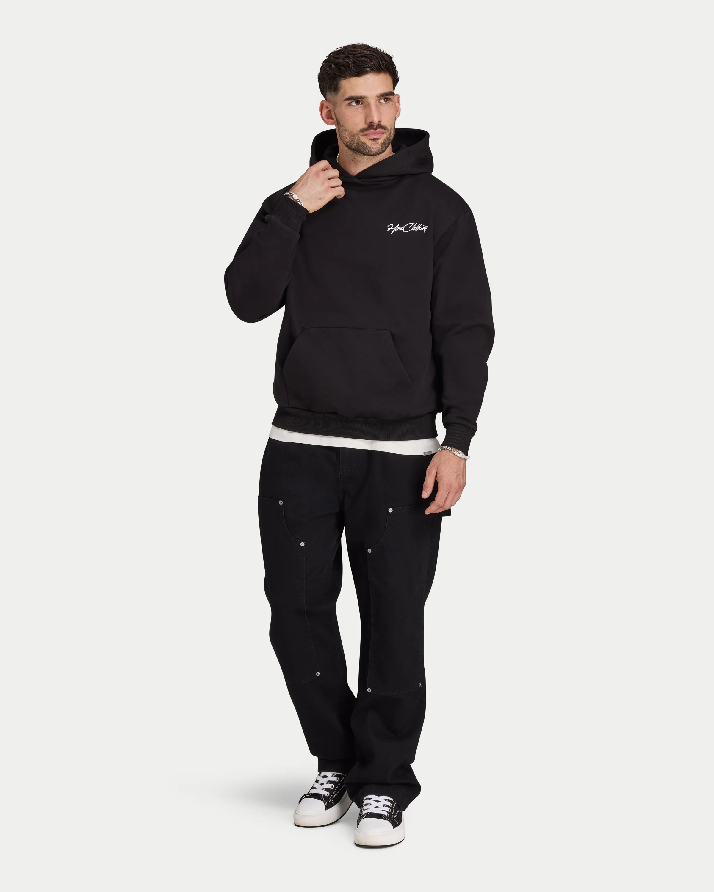 Mens Script Heavyweight Hoodie - Image 4