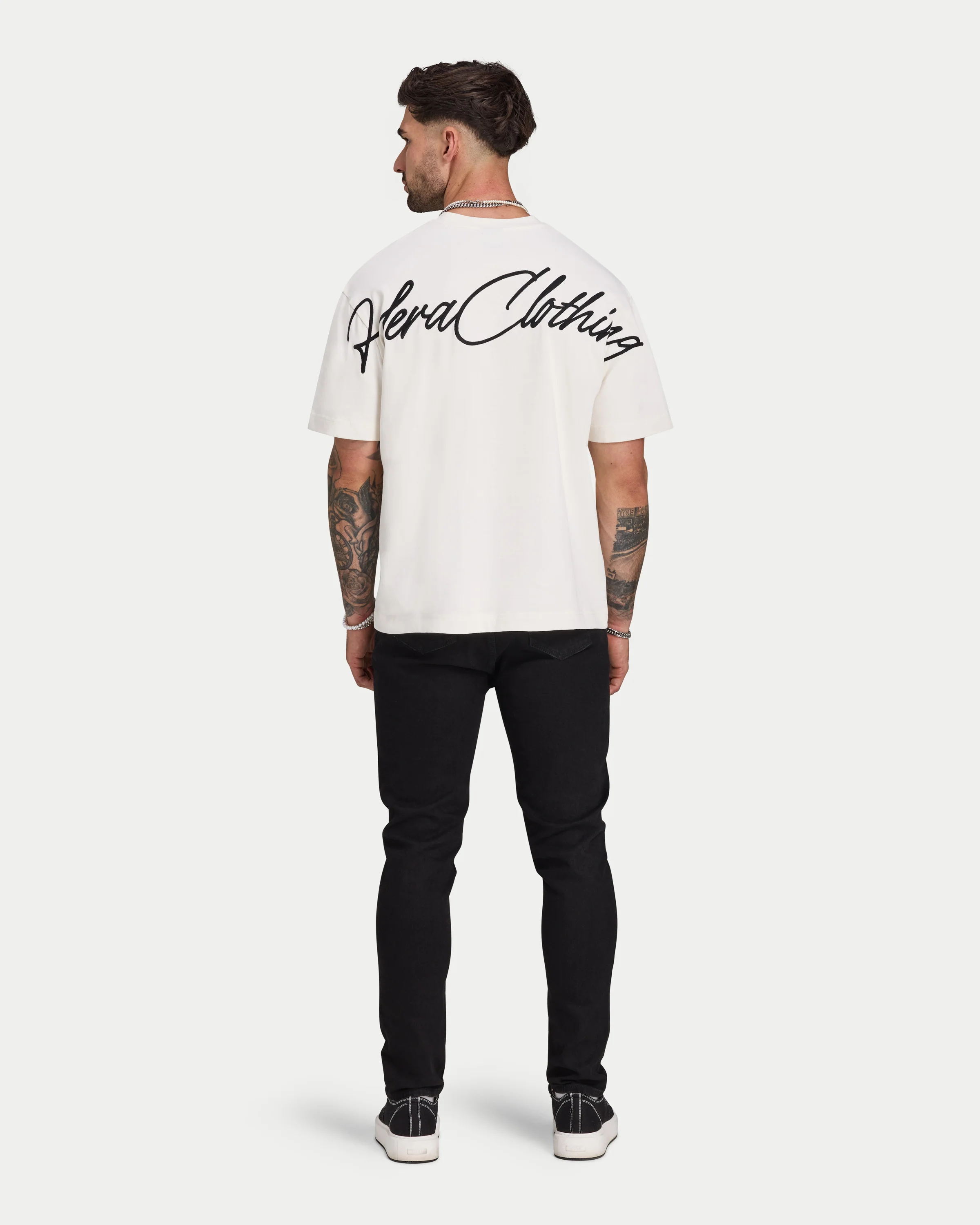 Mens Script Heavyweight T-shirt - Image 3