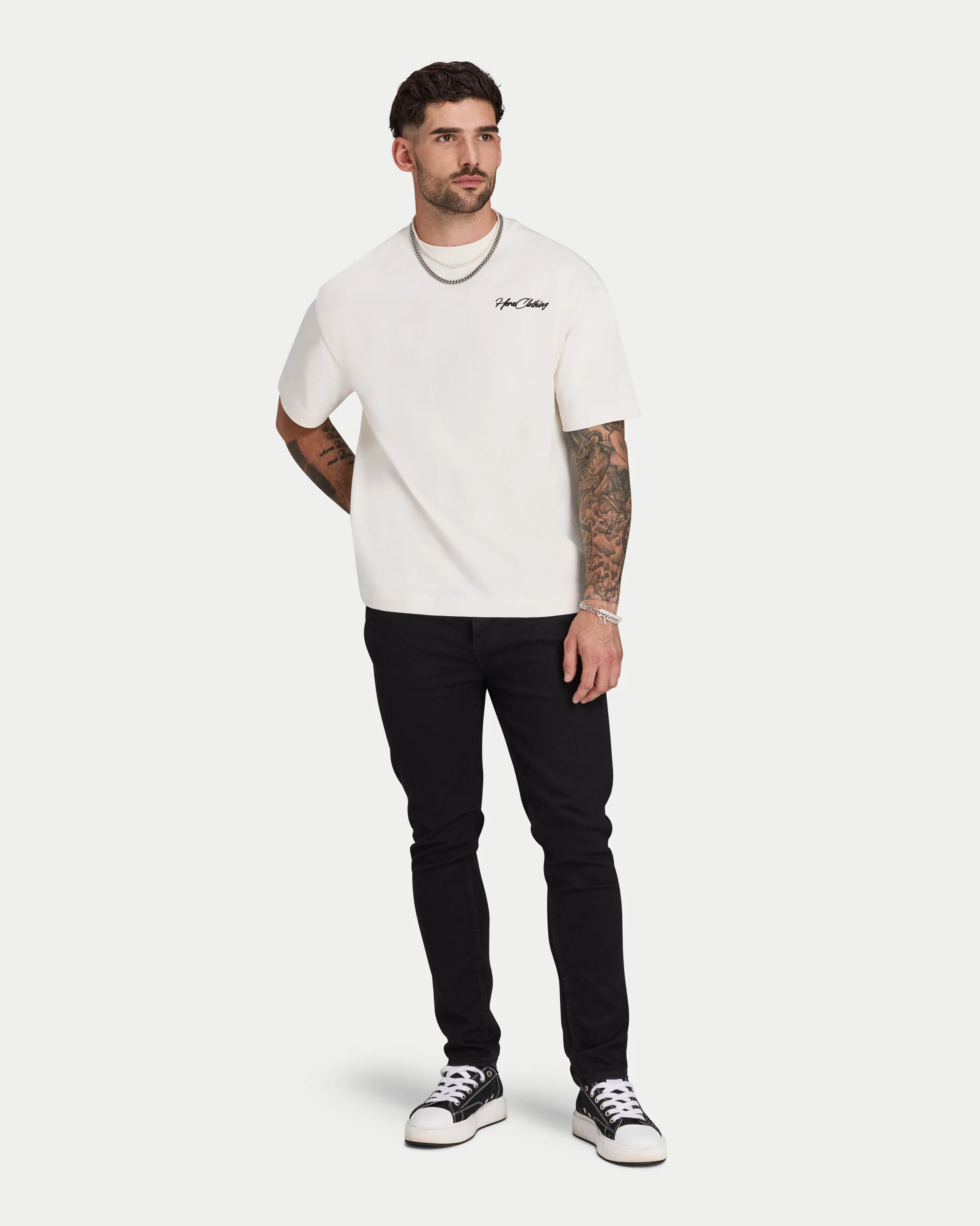 Mens Script Heavyweight T-shirt - Image 4