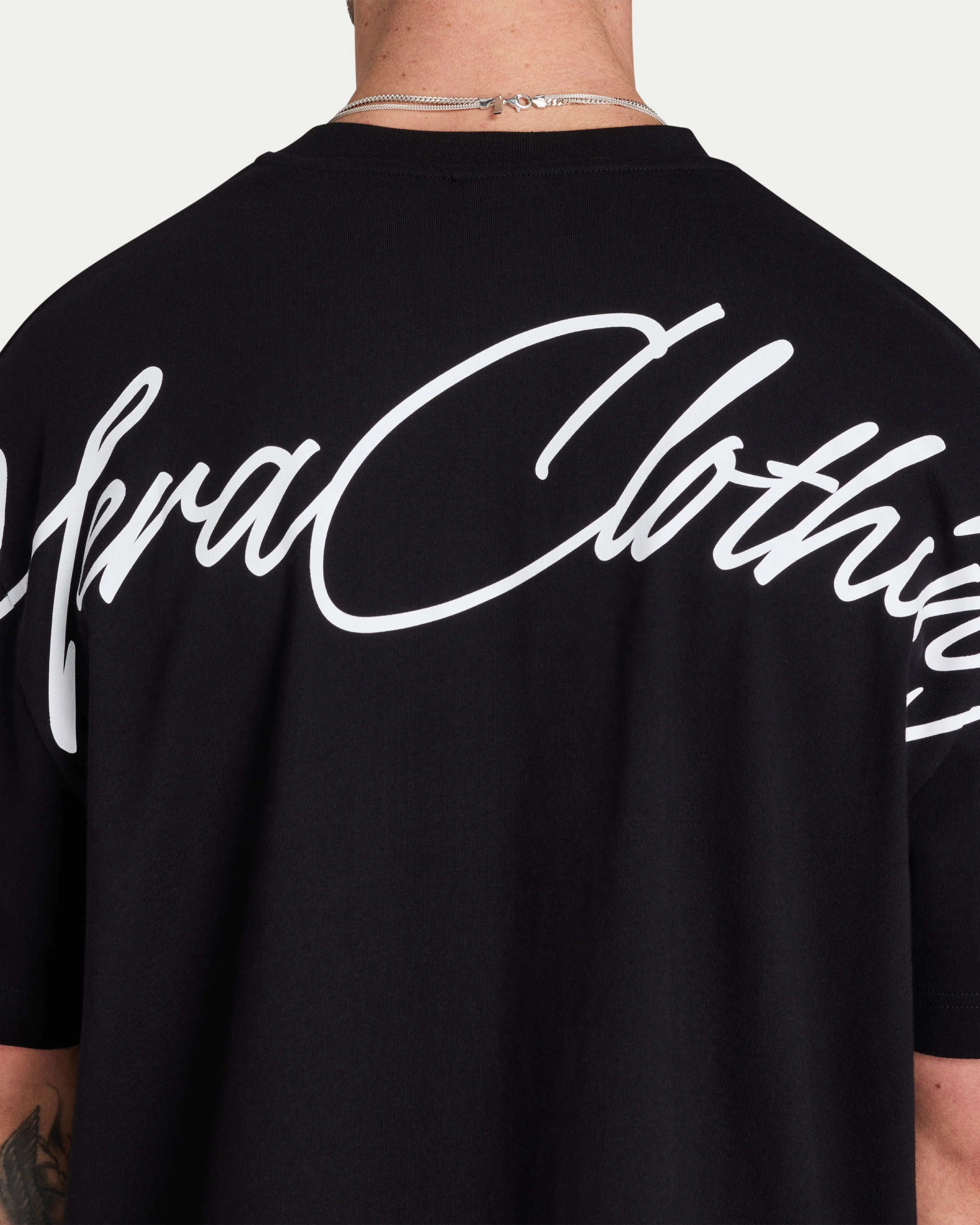 Mens Script Oversized T-shirt - Image 6