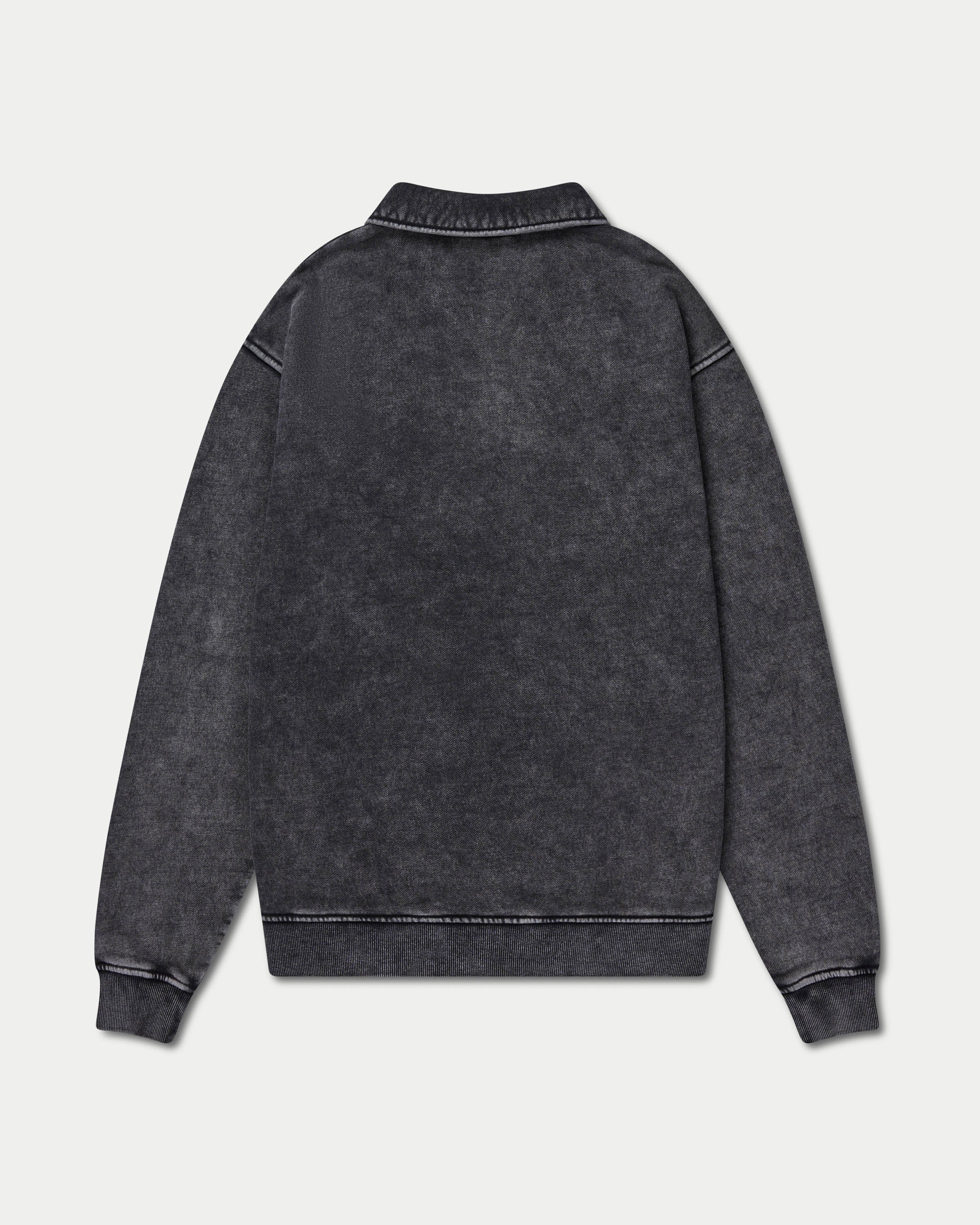 Mens Signature Washed Oversized 1/4 Zip Sweatshirt - Image 8