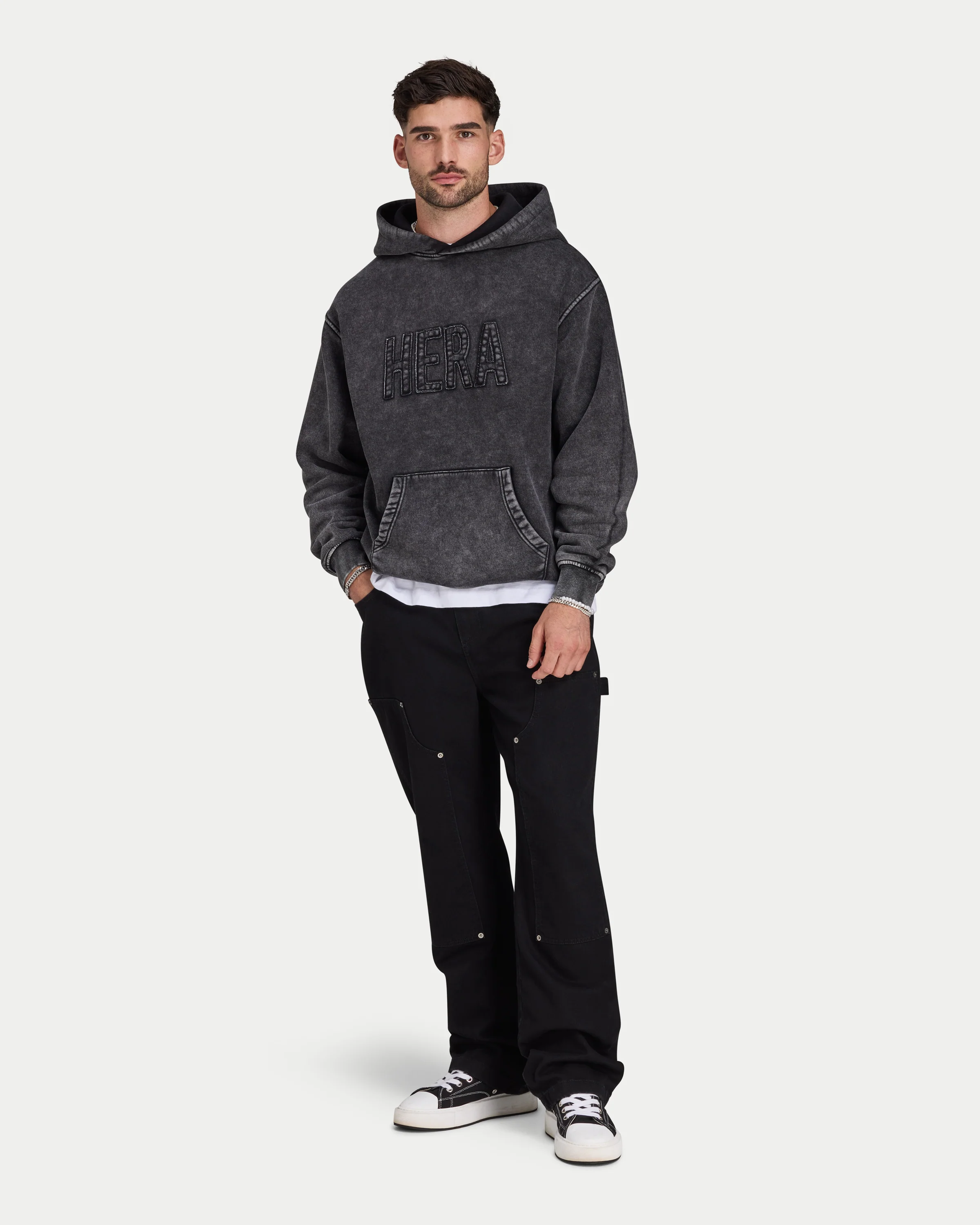 Mens Signature Washed Oversized Hoodie - Image 3