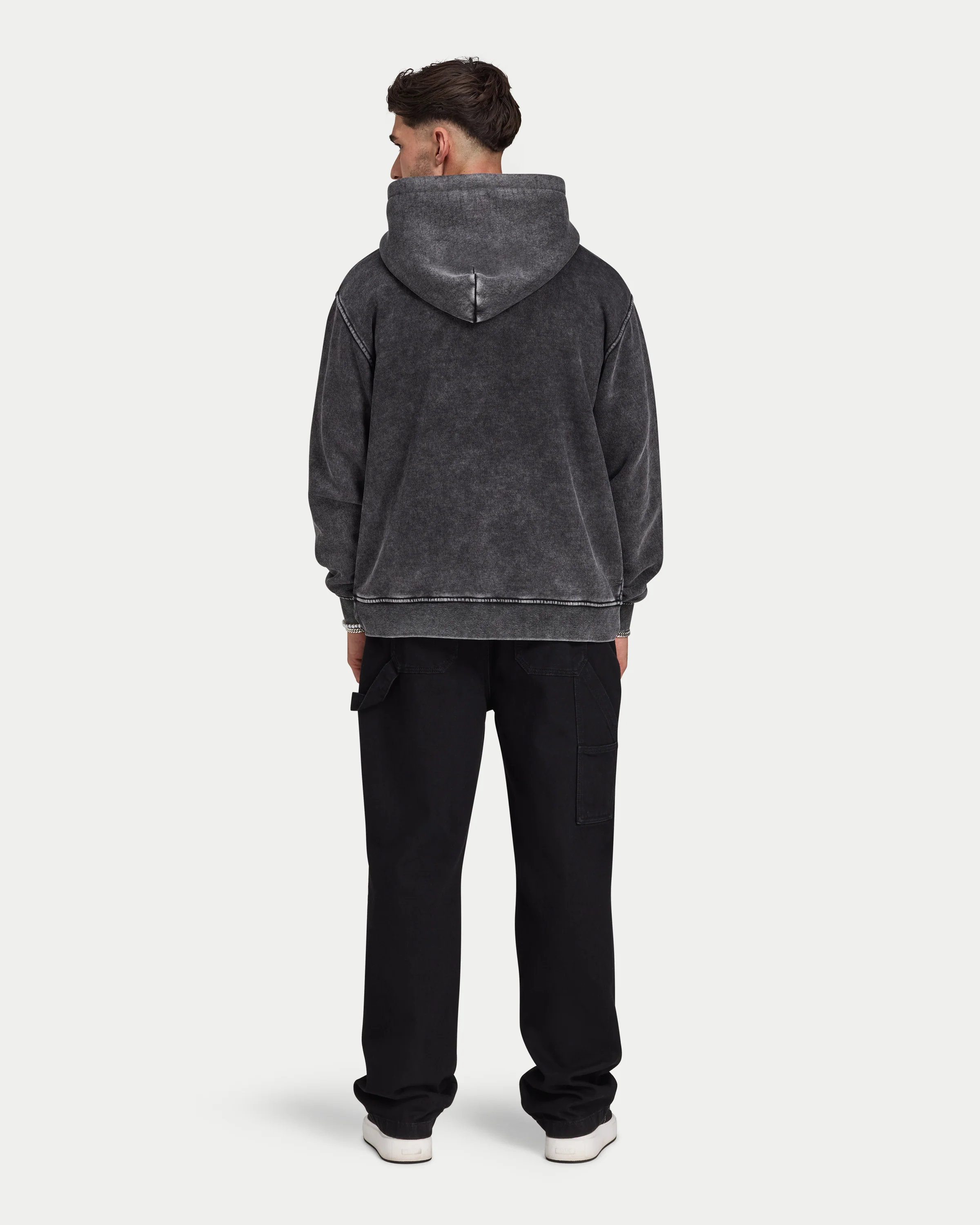 Mens Signature Washed Oversized Hoodie - Image 4