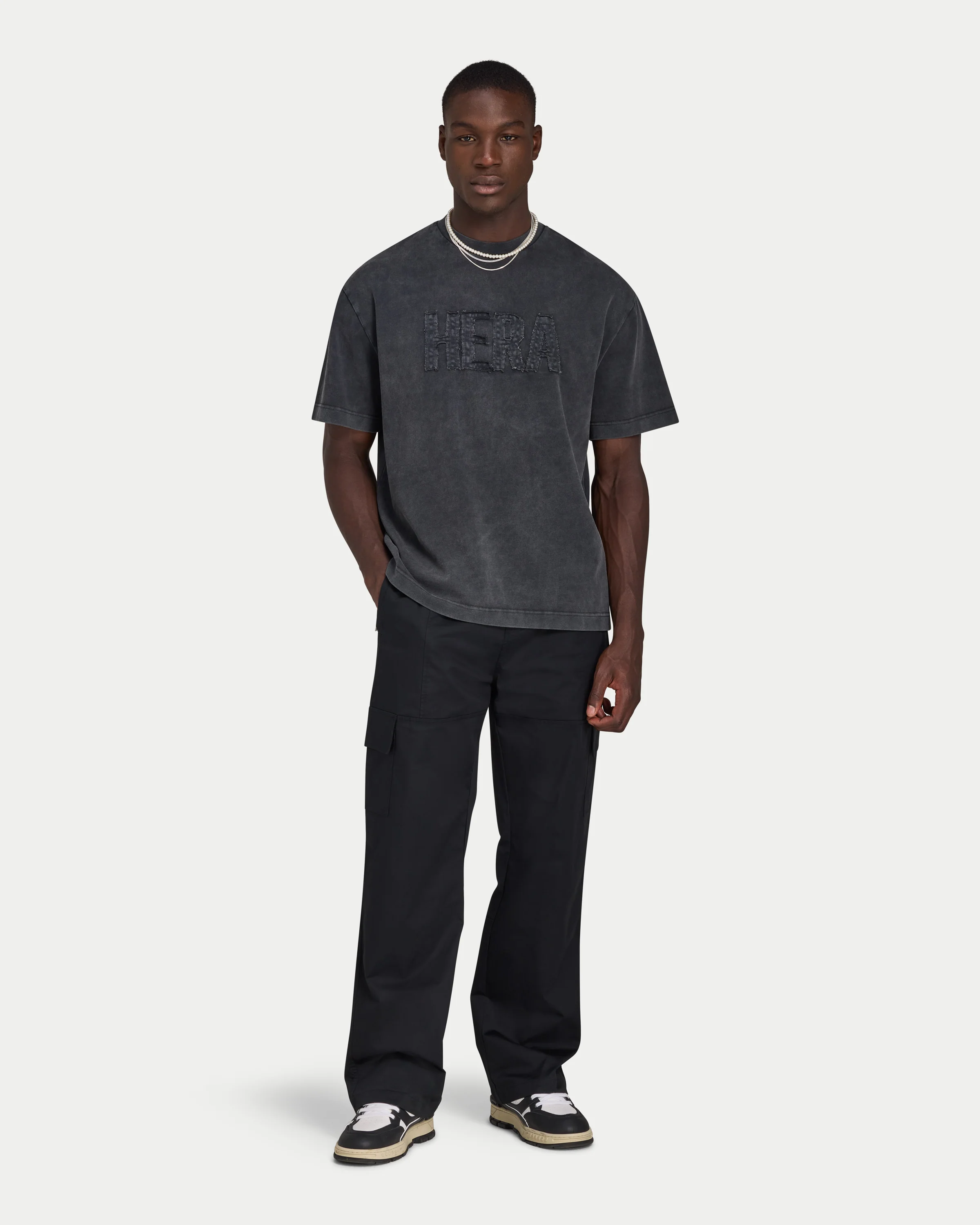Mens Signature Washed Oversized T-shirt - Image 3