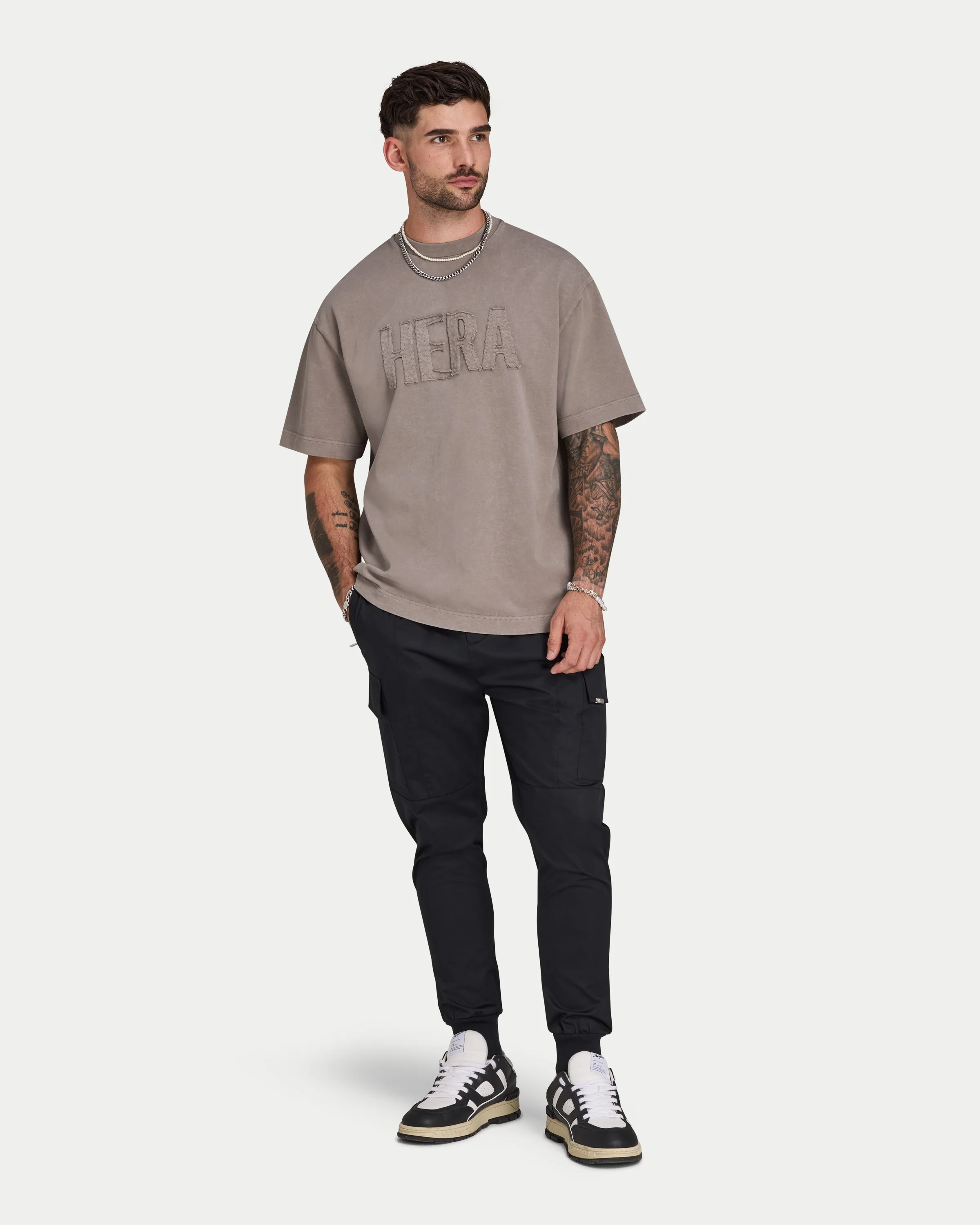 Mens Signature Washed Oversized T-shirt - Image 3