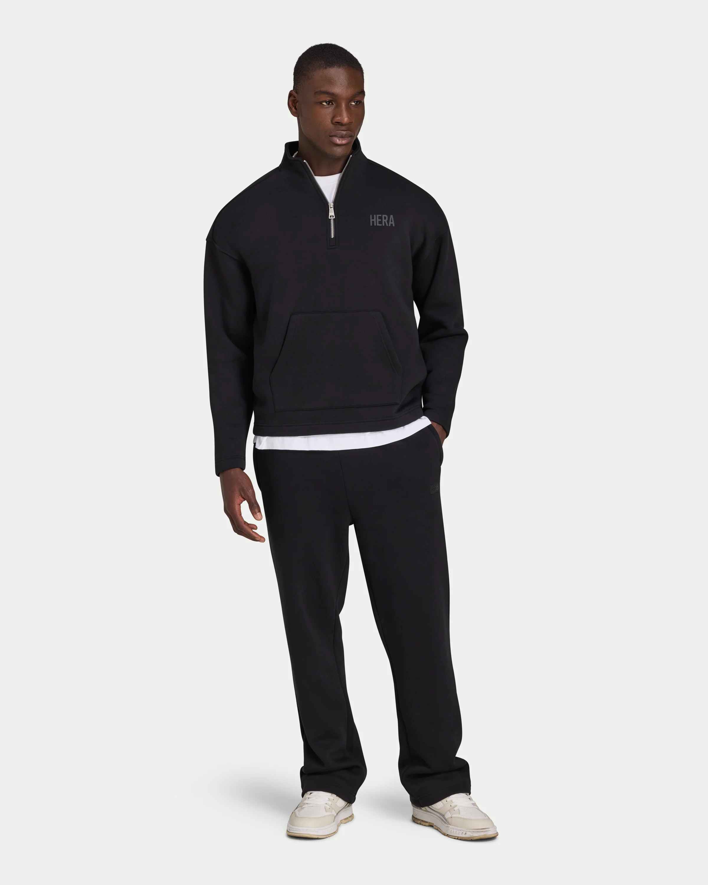 Mens Staple Oversized ¼ Zip Sweatshirt - Image 3