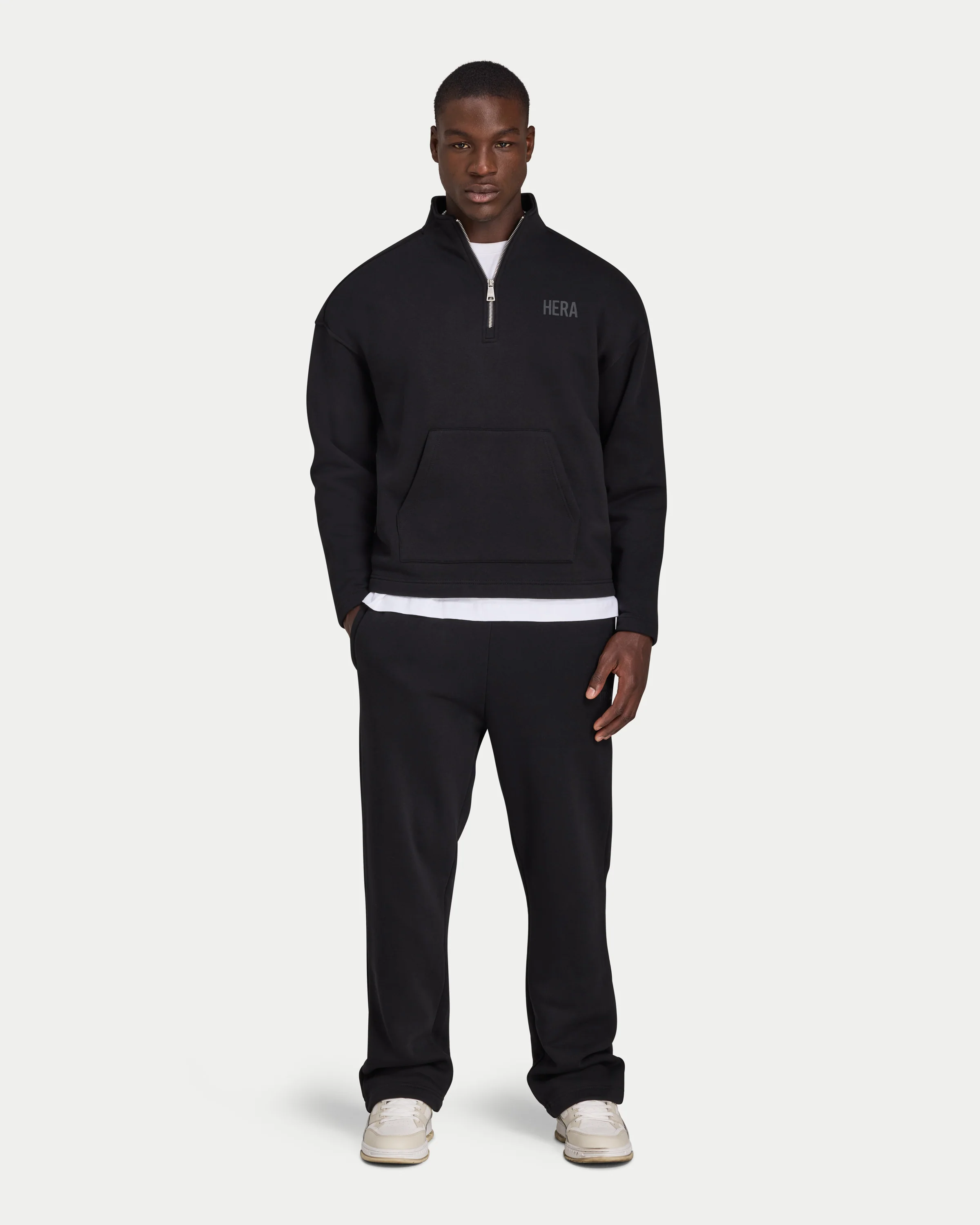 Mens Staple Oversized ¼ Zip Sweatshirt - Image 5