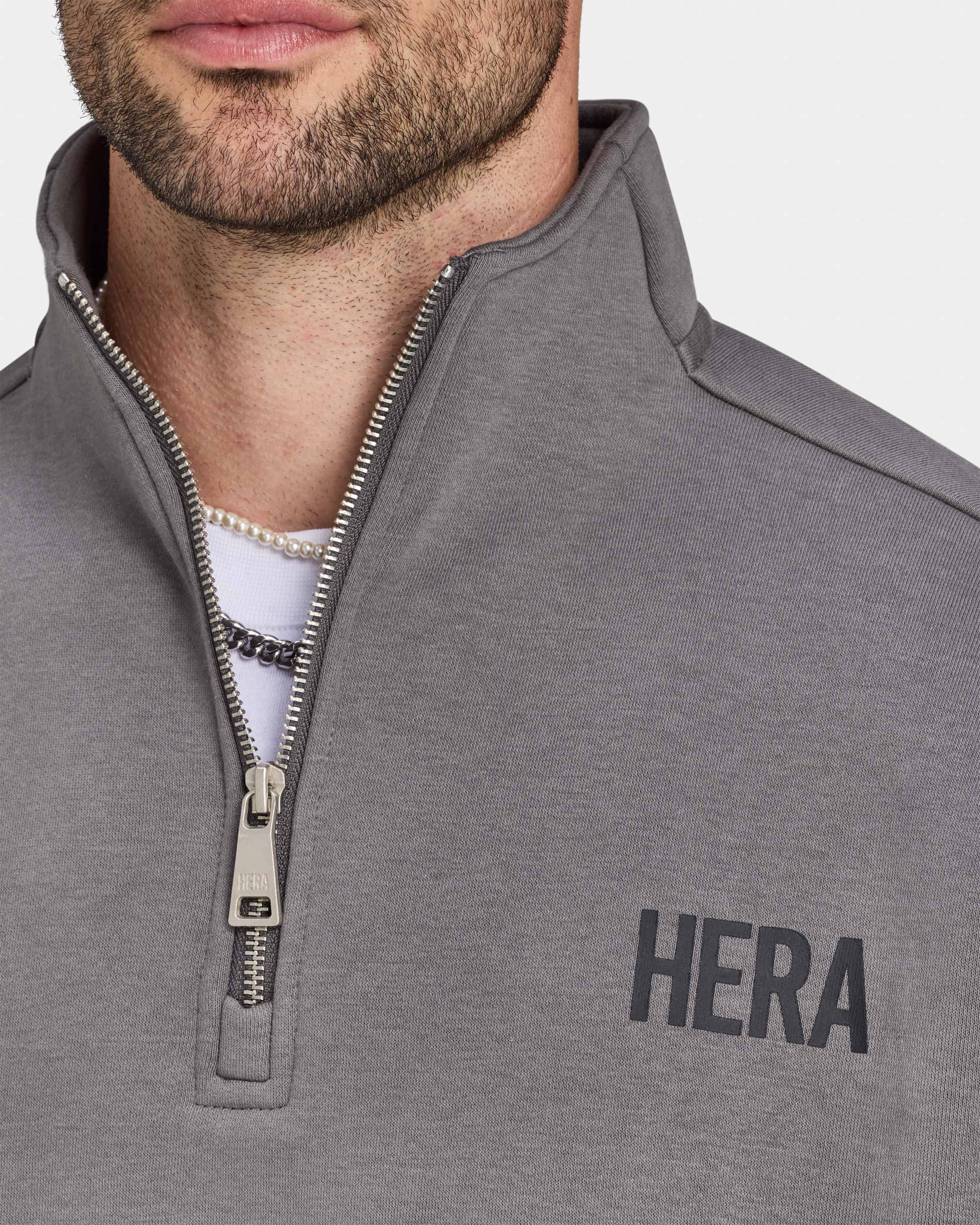 Mens Staple Oversized ¼ Zip Sweatshirt - Image 5