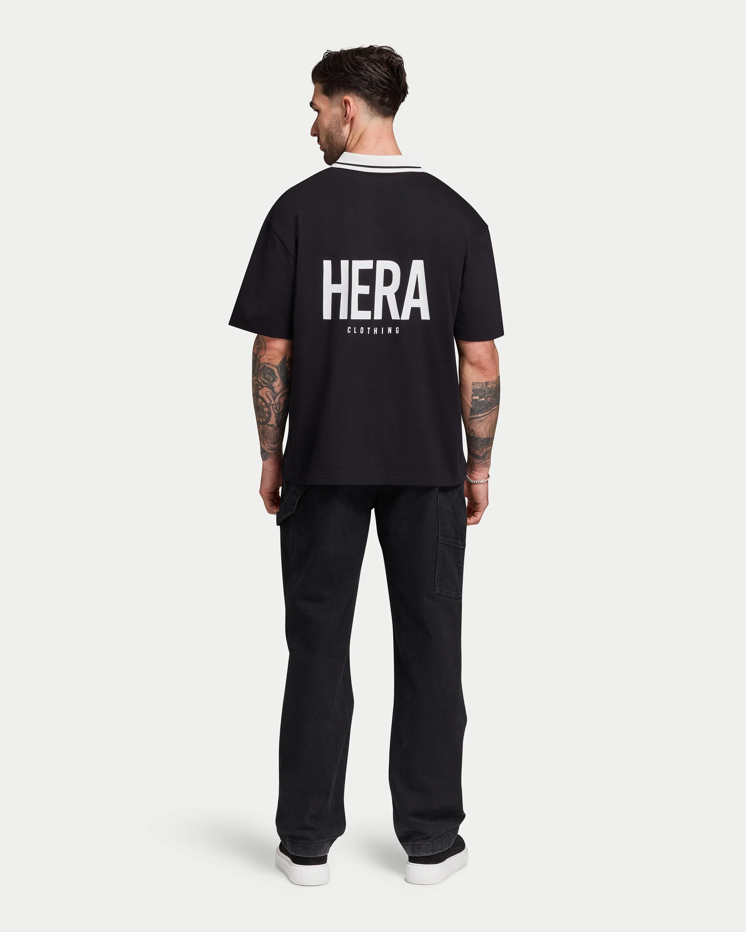 Mens Staple Oversized Polo T-Shirt - Image 5