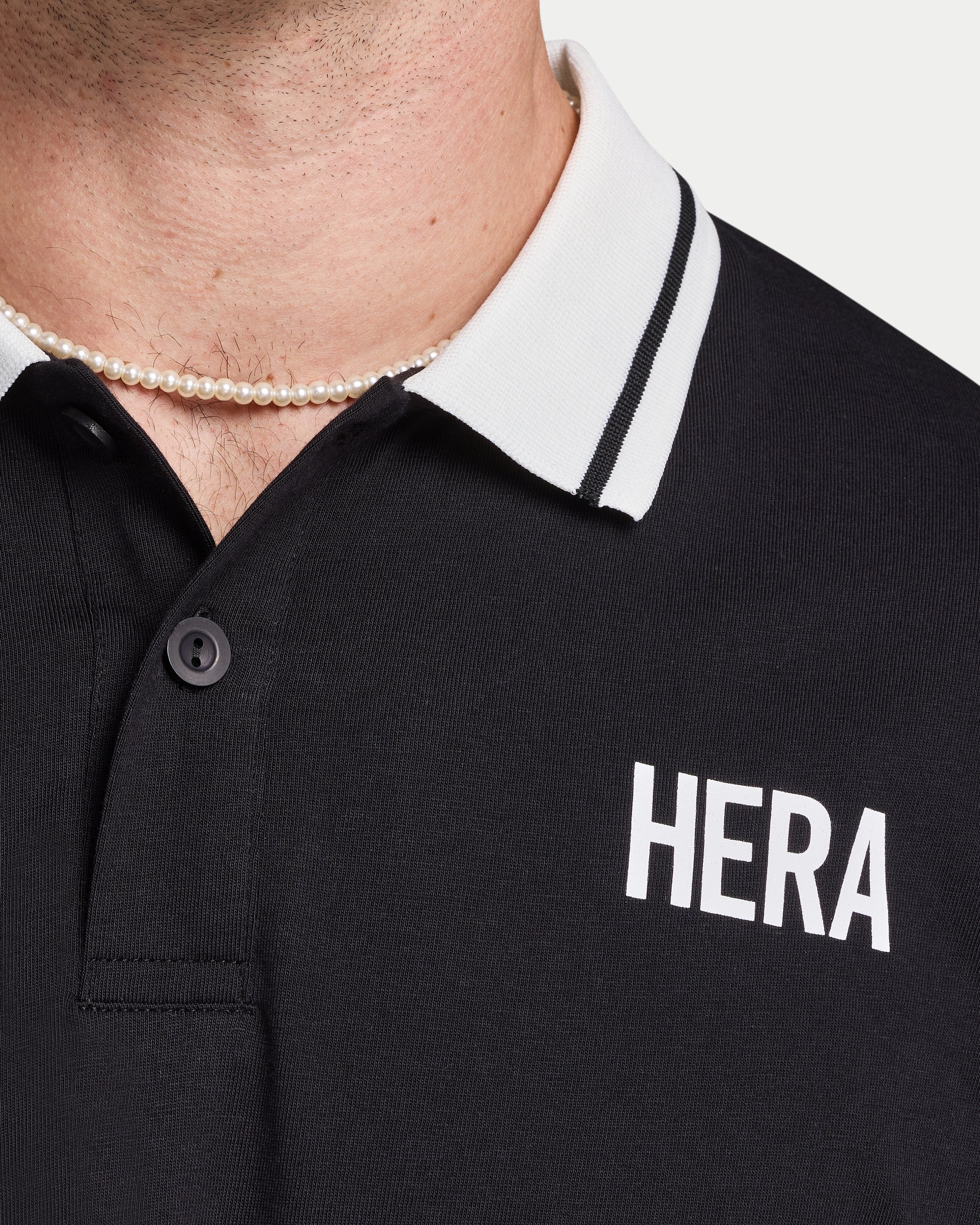 Mens Staple Oversized Polo T-Shirt - Image 6