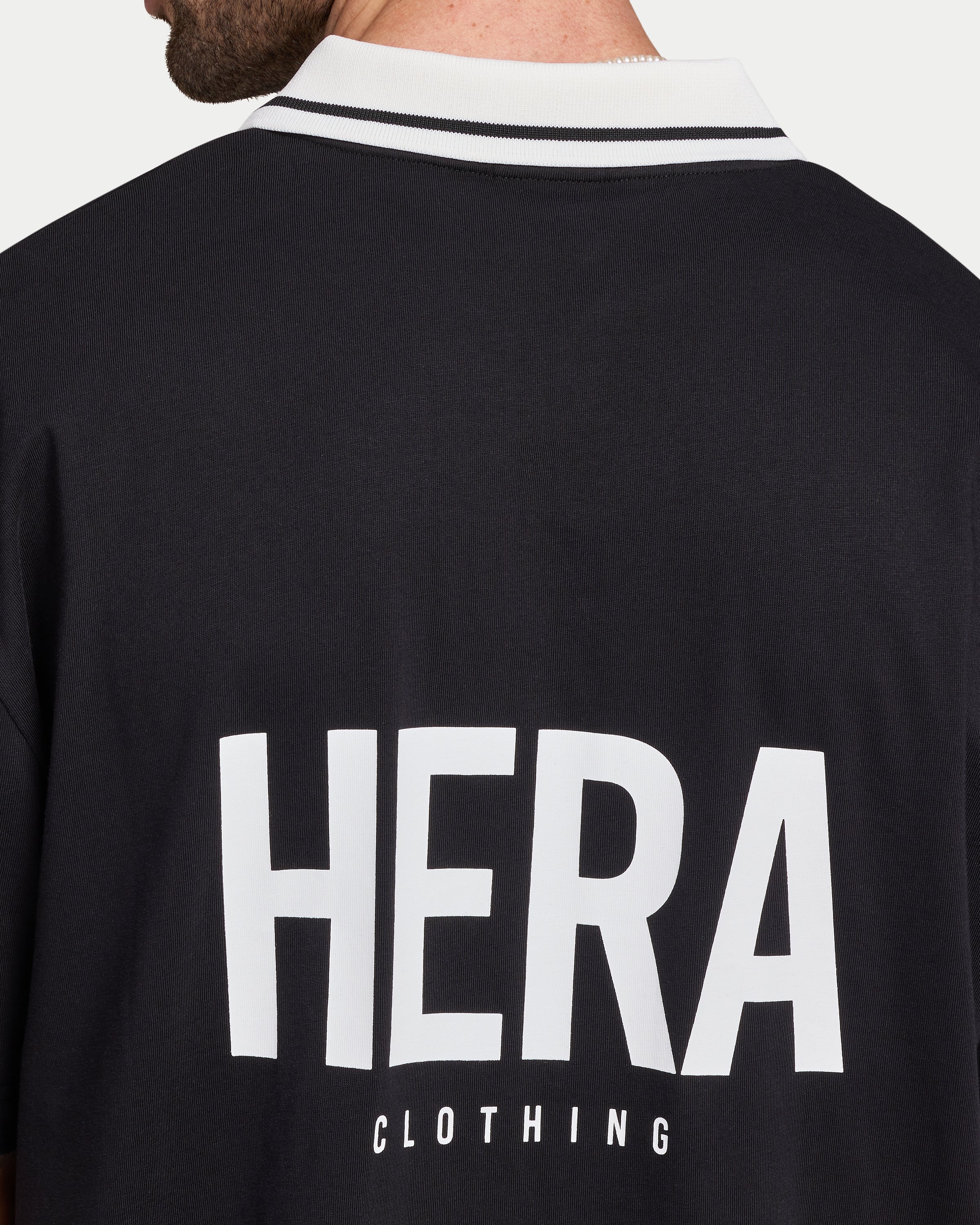Mens Staple Oversized Polo T-Shirt - Image 7