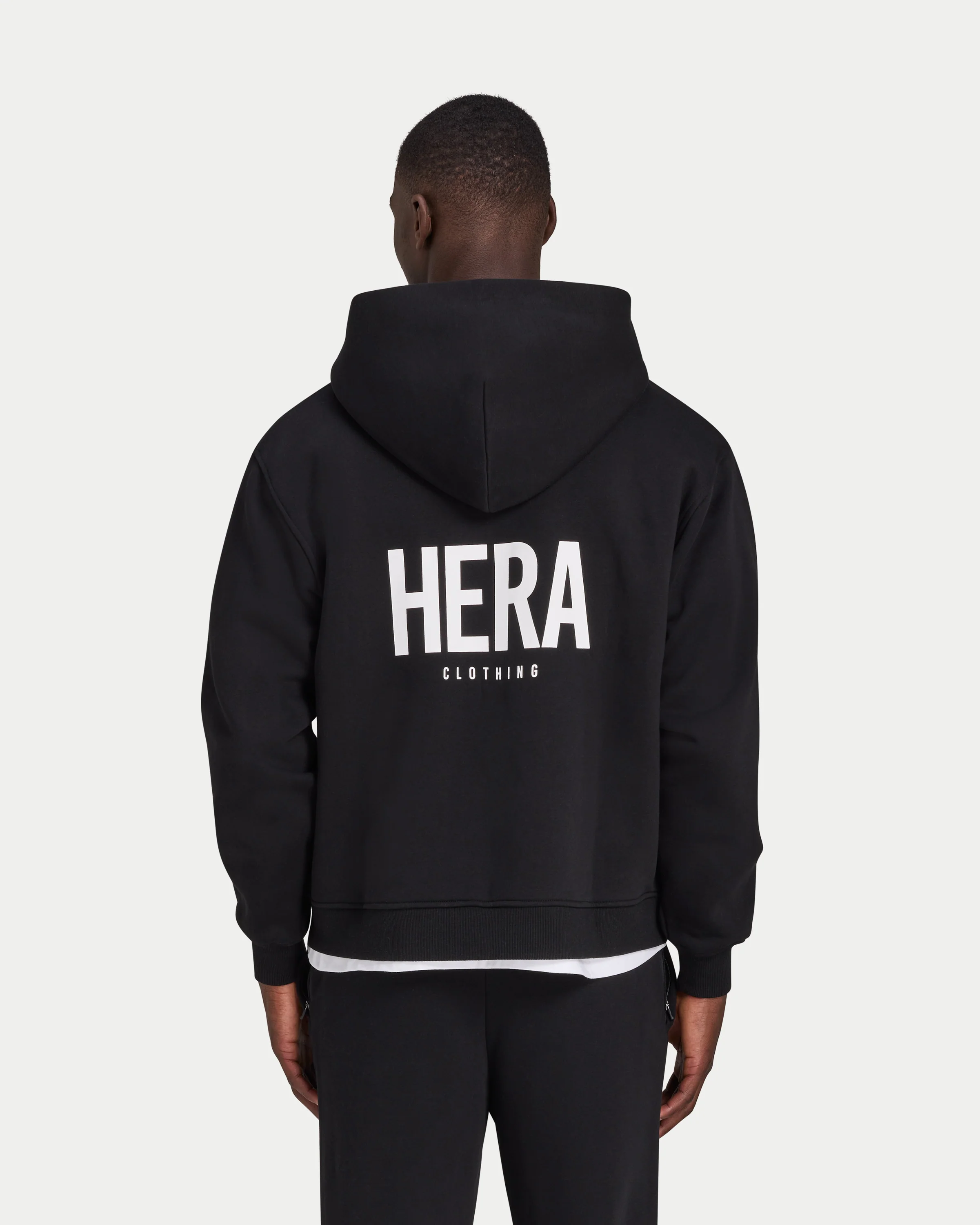 Mens Staple Oversized Zip up Hoodie - Image 2