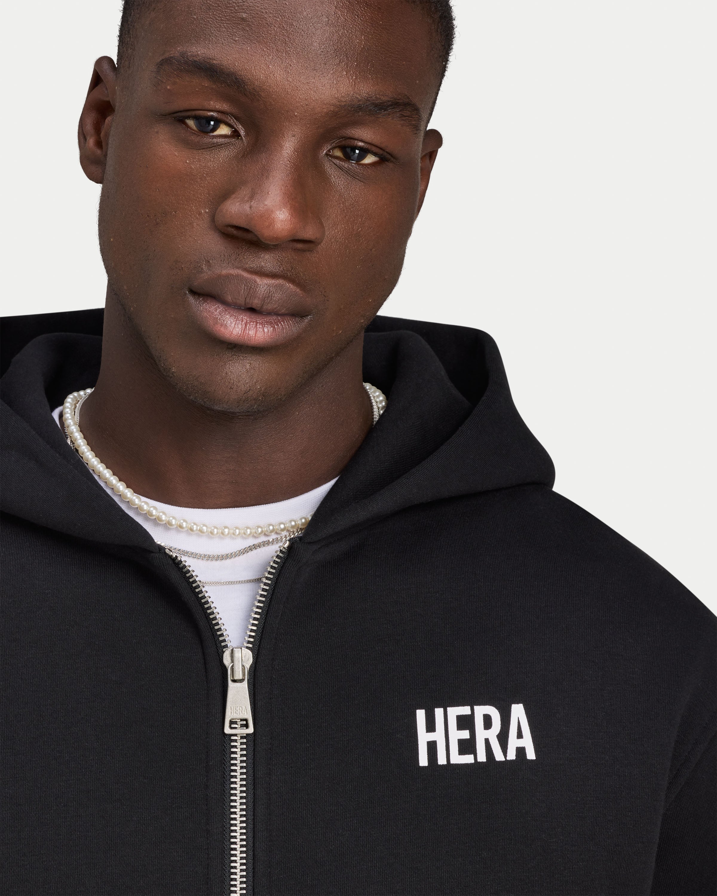 Mens Staple Oversized Zip up Hoodie - Image 3