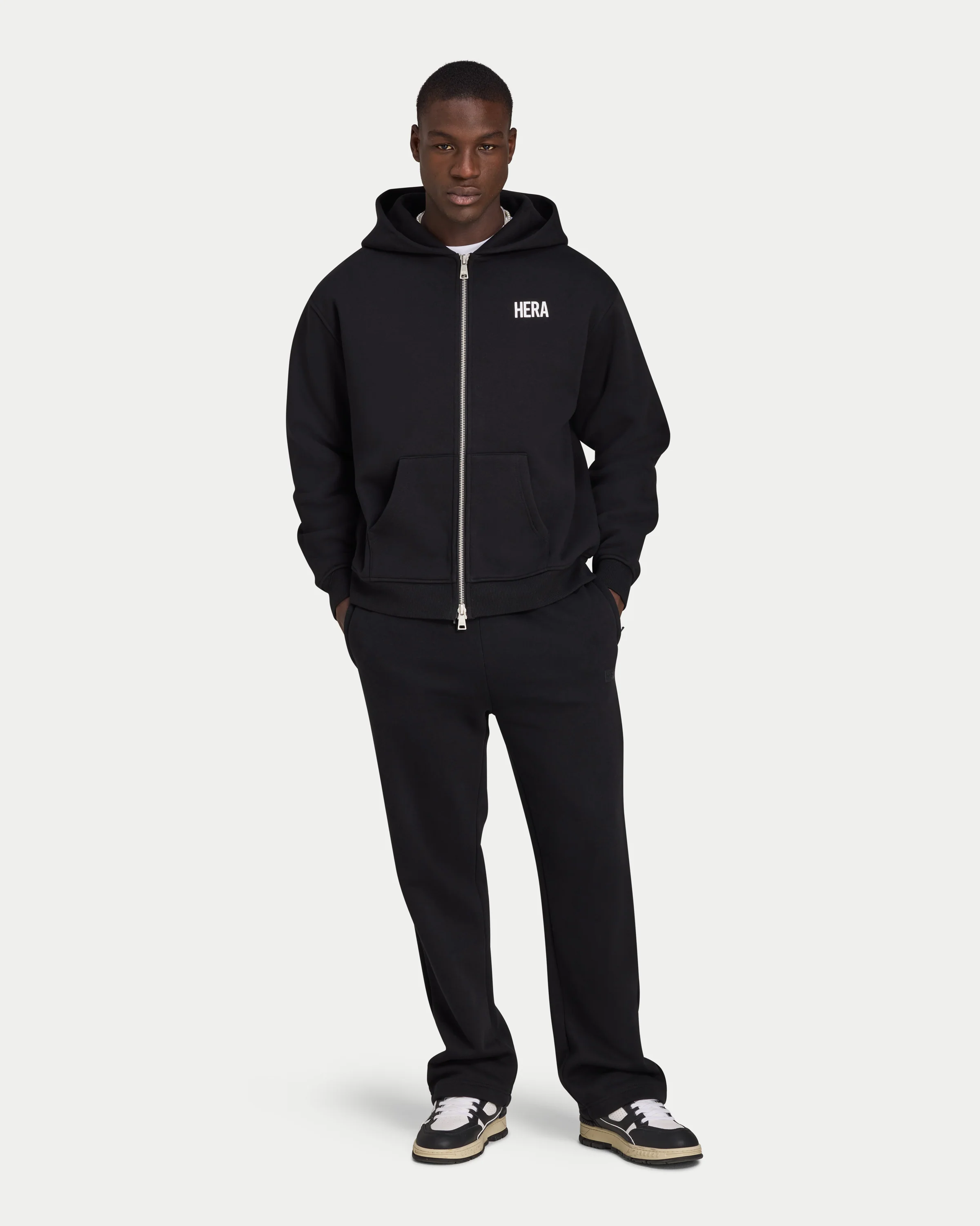 Mens Staple Oversized Zip up Hoodie - Image 7