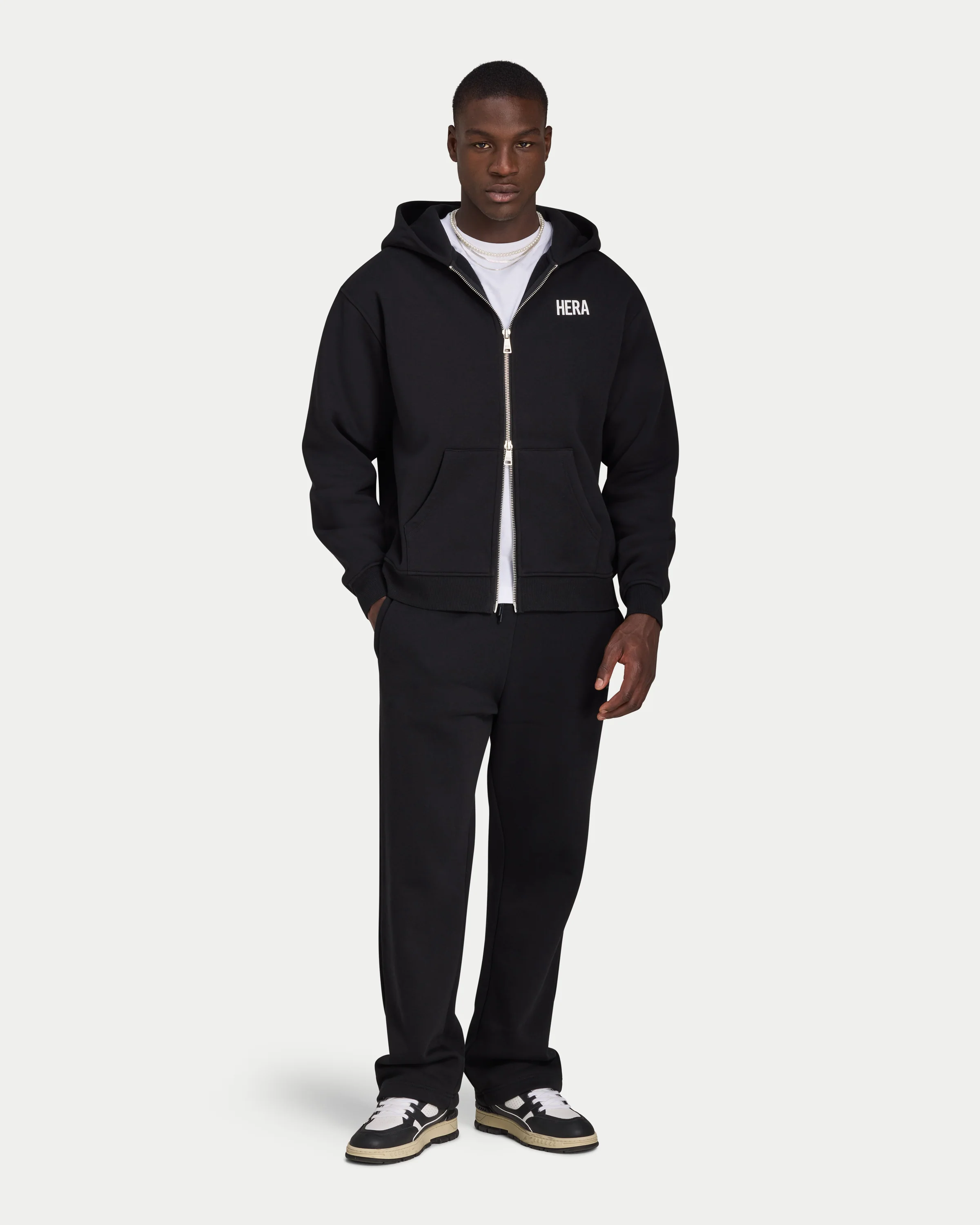 Mens Staple Oversized Zip up Hoodie - Image 8