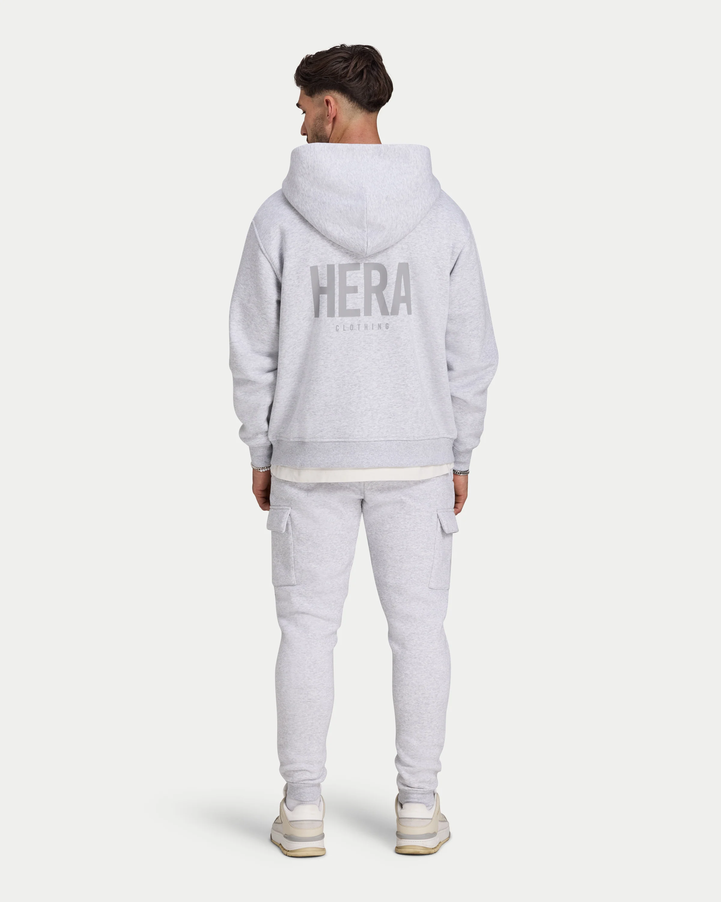 Mens Staple Oversized Zip up Hoodie - Image 5