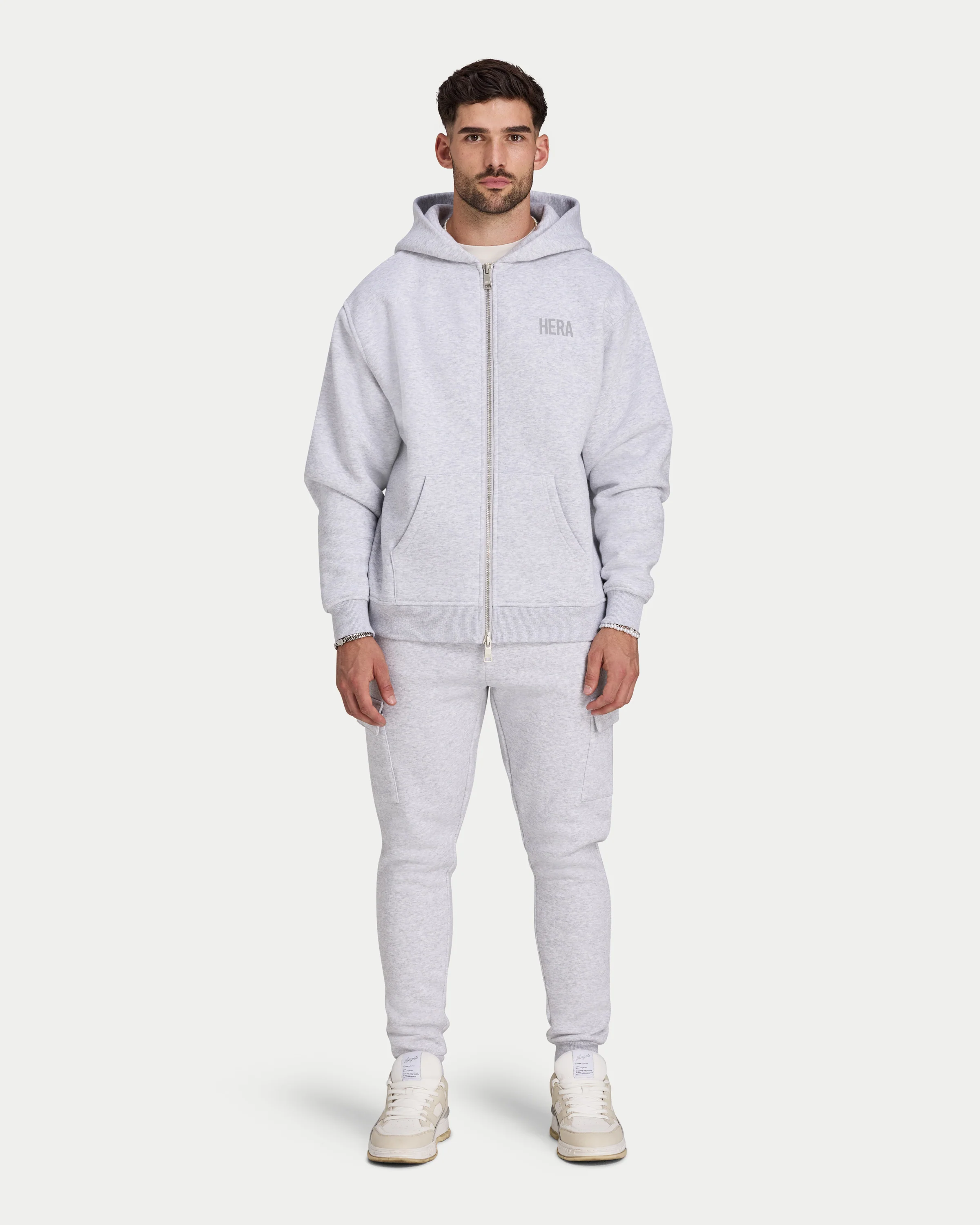 Mens Staple Oversized Zip up Hoodie - Image 6