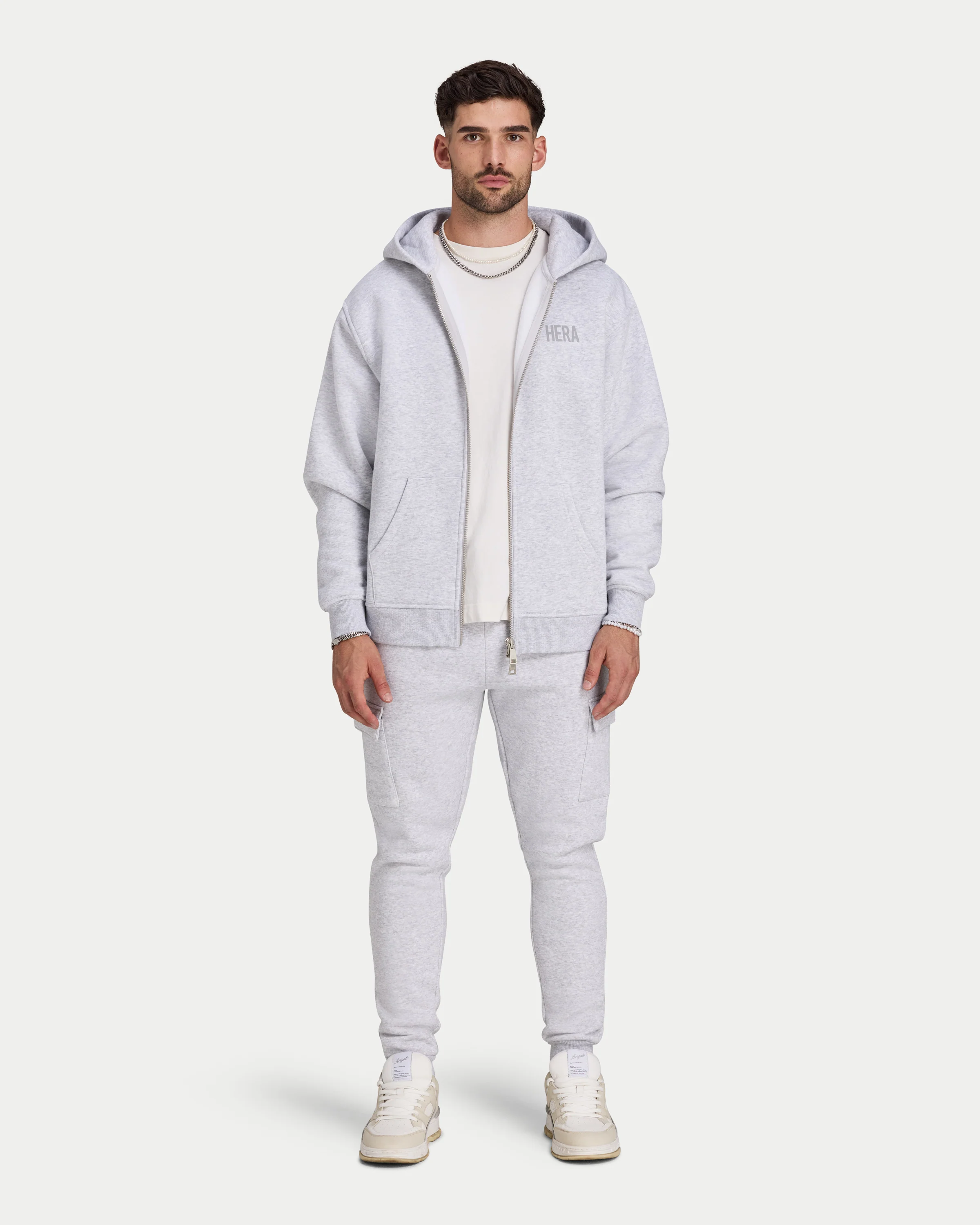 Mens Staple Oversized Zip up Hoodie - Image 7