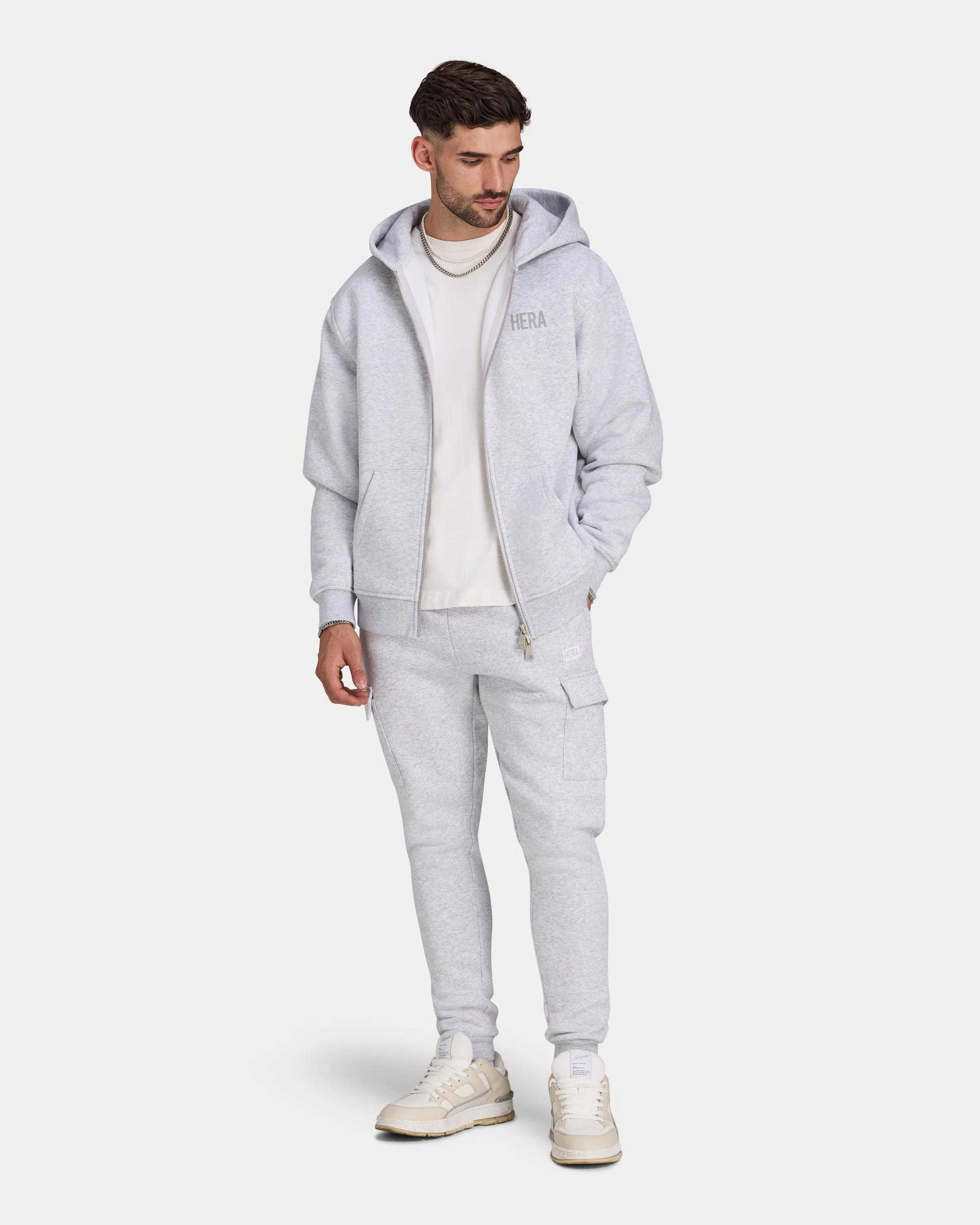 Mens Staple Oversized Zip up Hoodie - Image 8