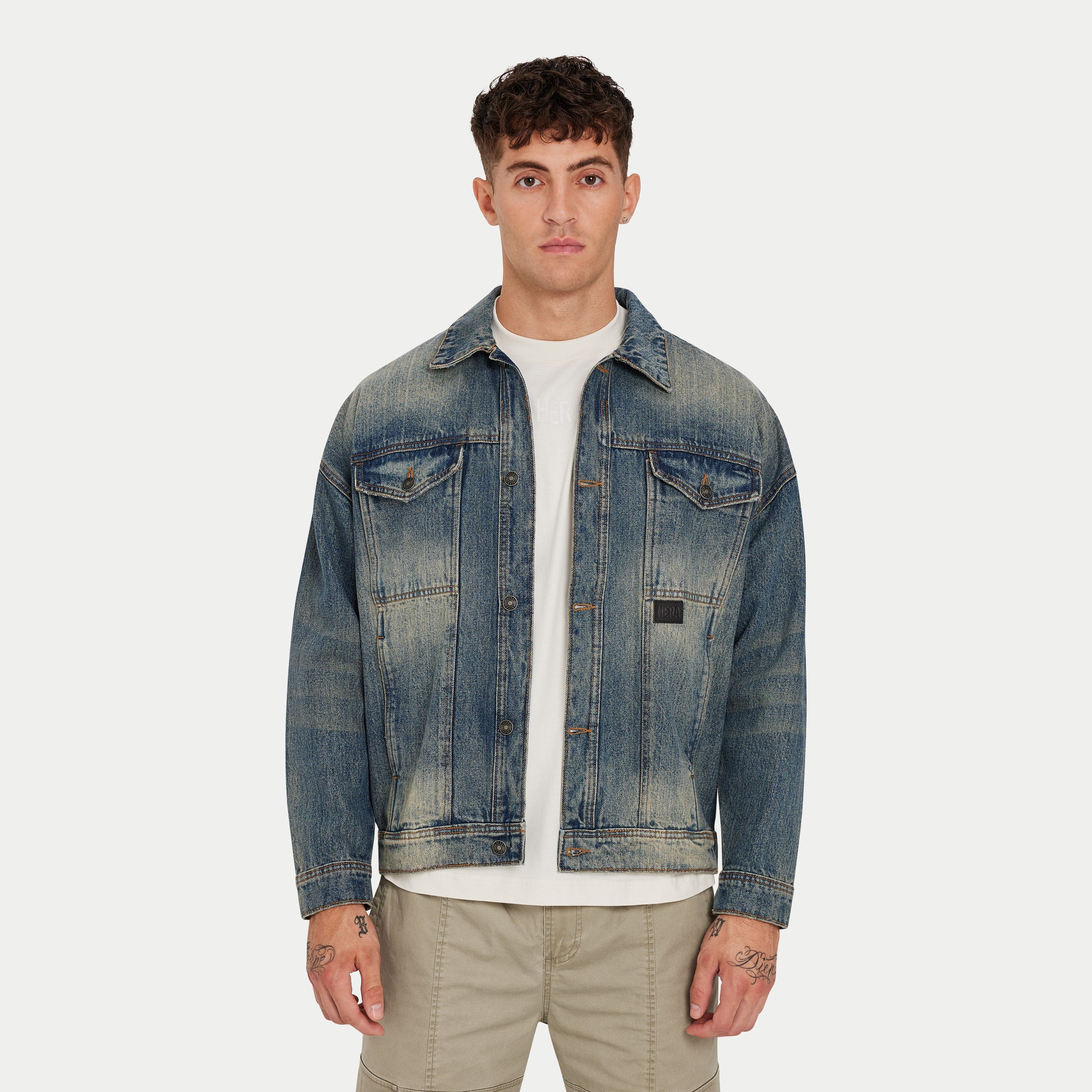 REWEAR Denim jacket- Blue Sand
