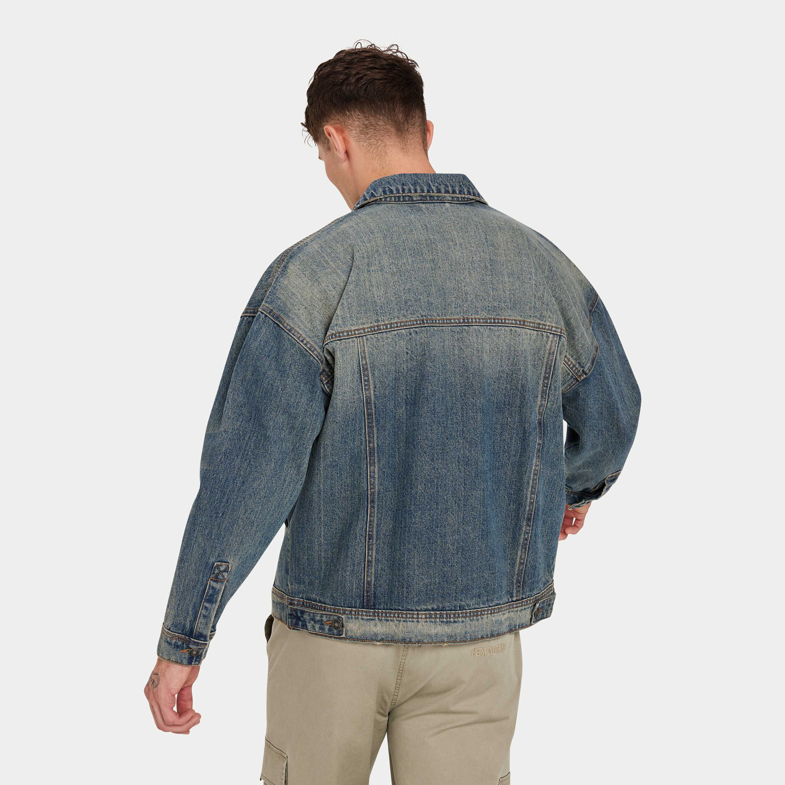 REWEAR Denim jacket- Blue Sand - Image 2