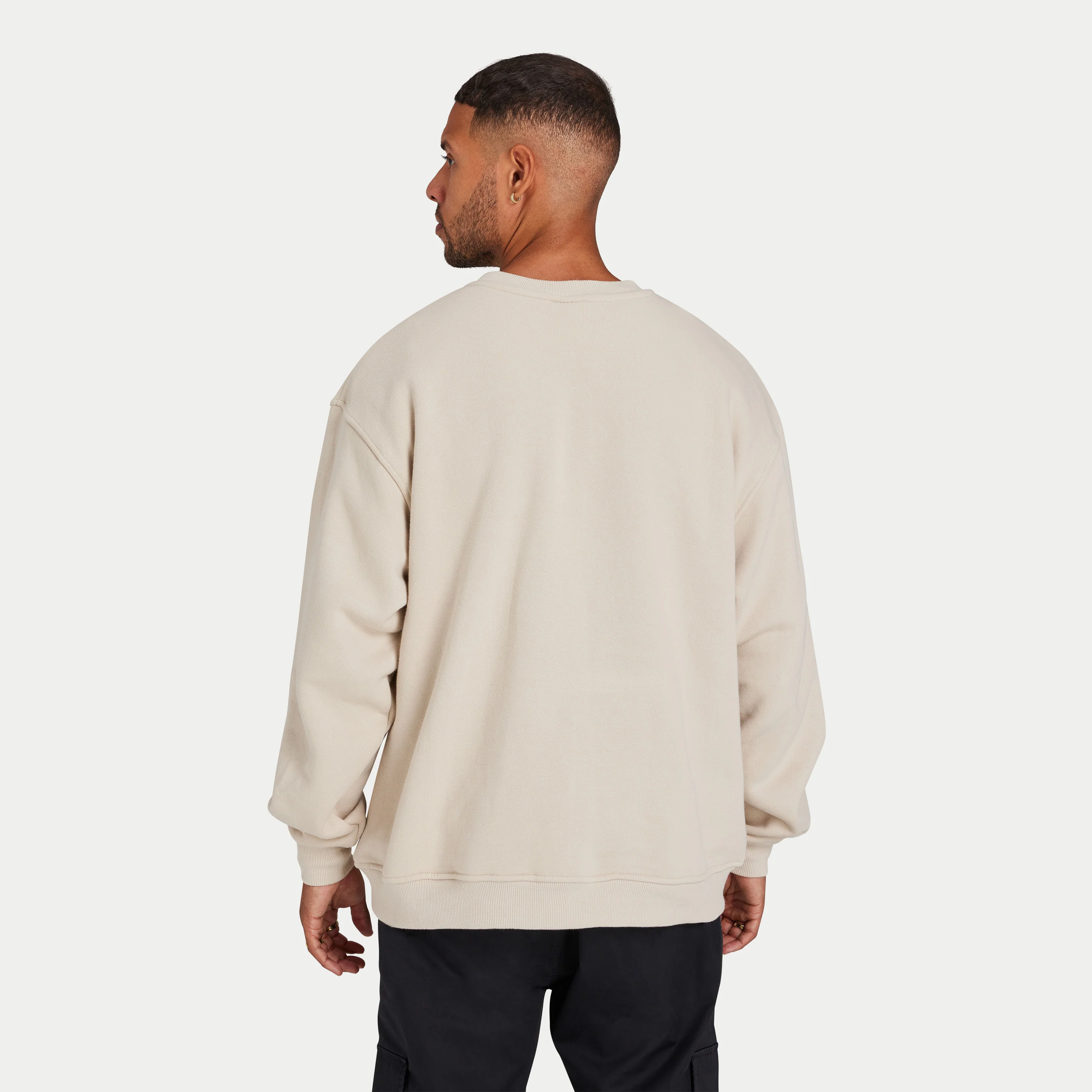 REWEAR Label Sweatshirt - Oatmeal - Image 2