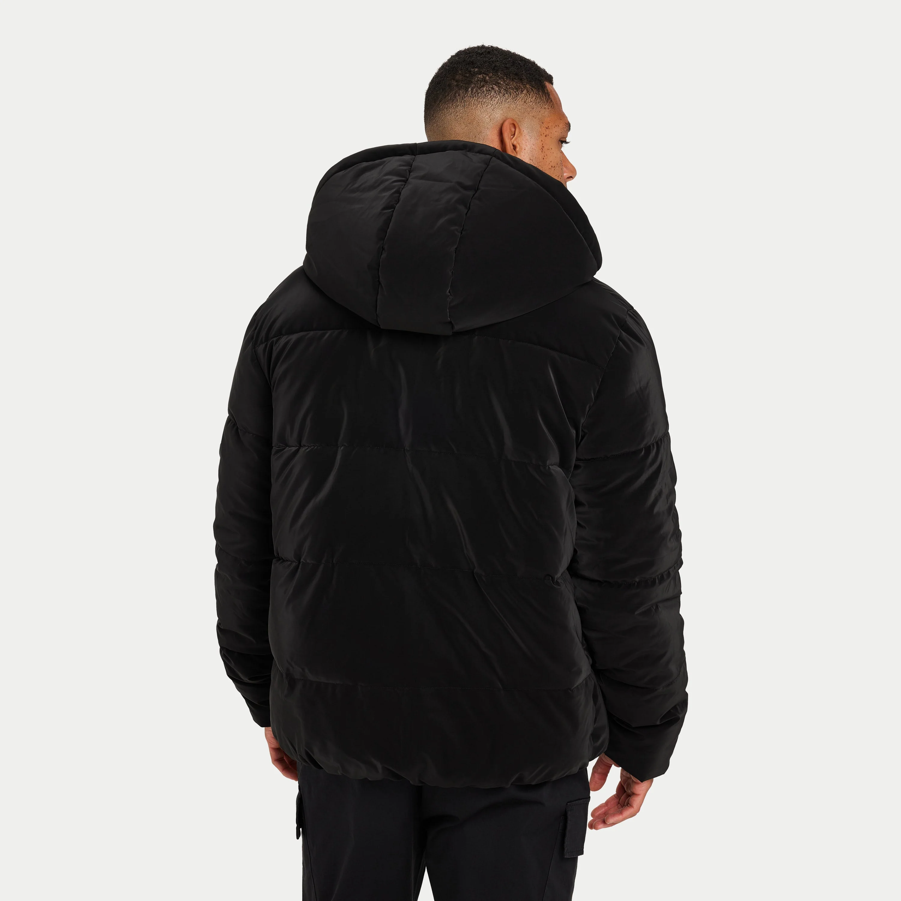 REWEAR  Layer Puffer Jacket - Black - Image 2