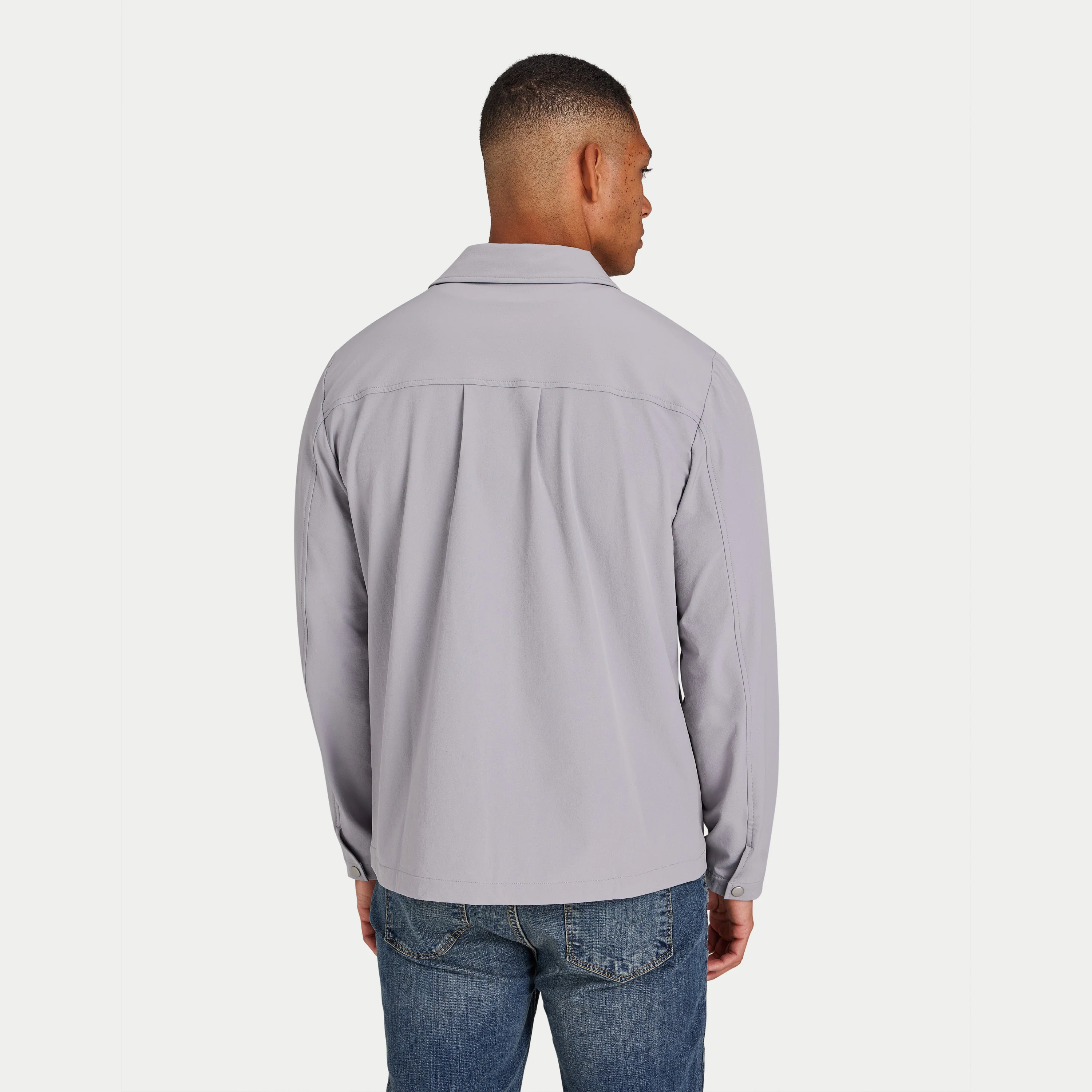 REWEAR Mens Refined Tech Jacket - Sleet - Image 2