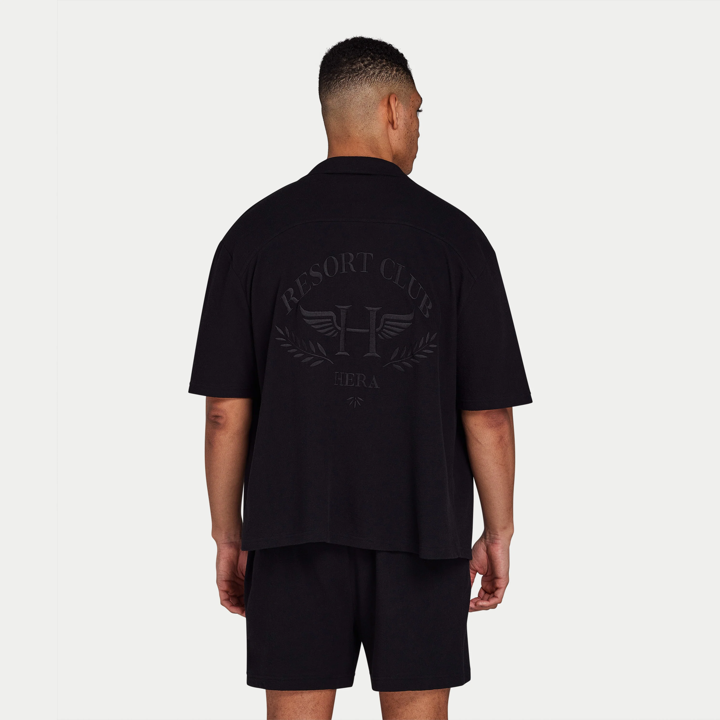 REWEAR Mens Resort Club Shirt - Black