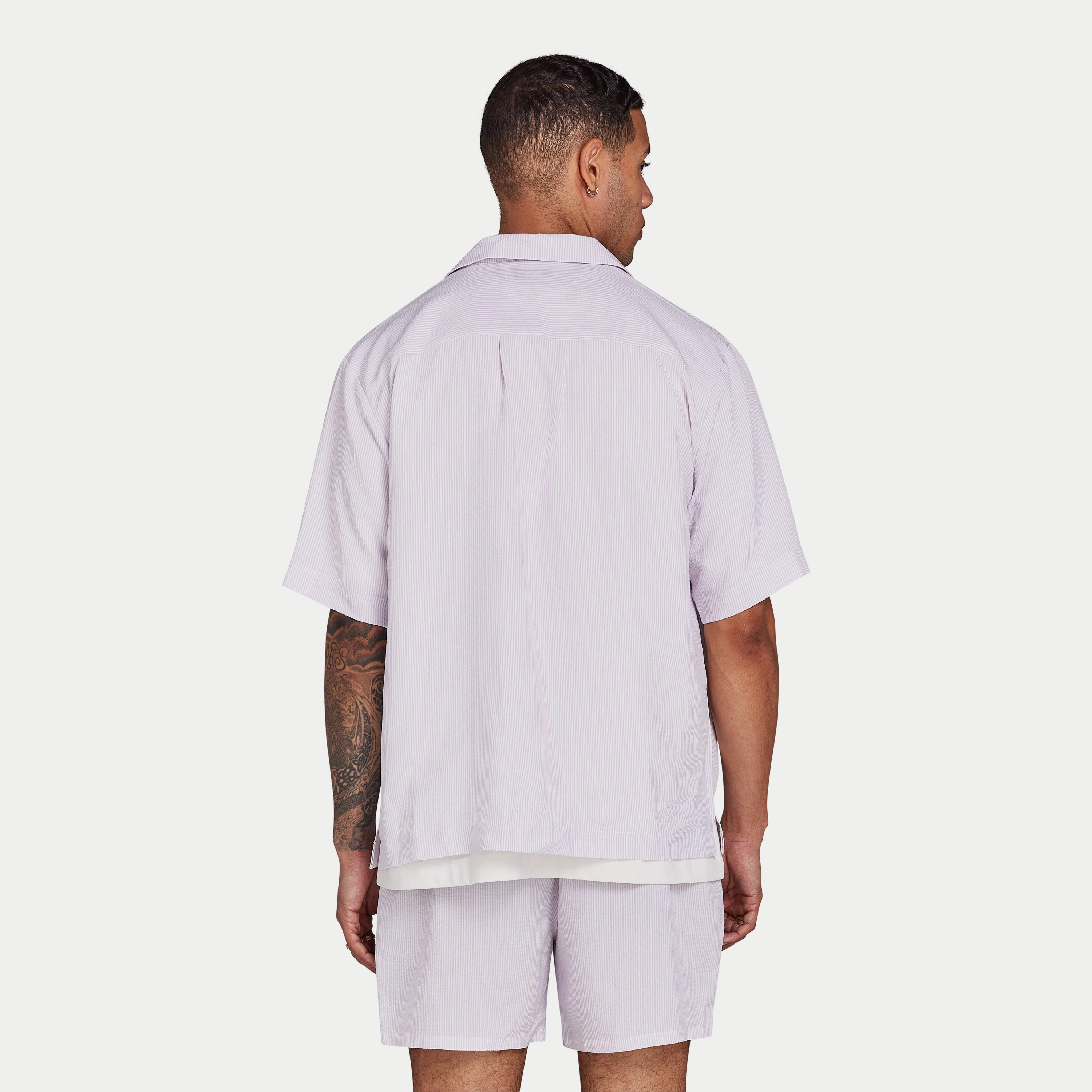 REWEAR Seersucker Shirt - Spring Lilac - Image 2