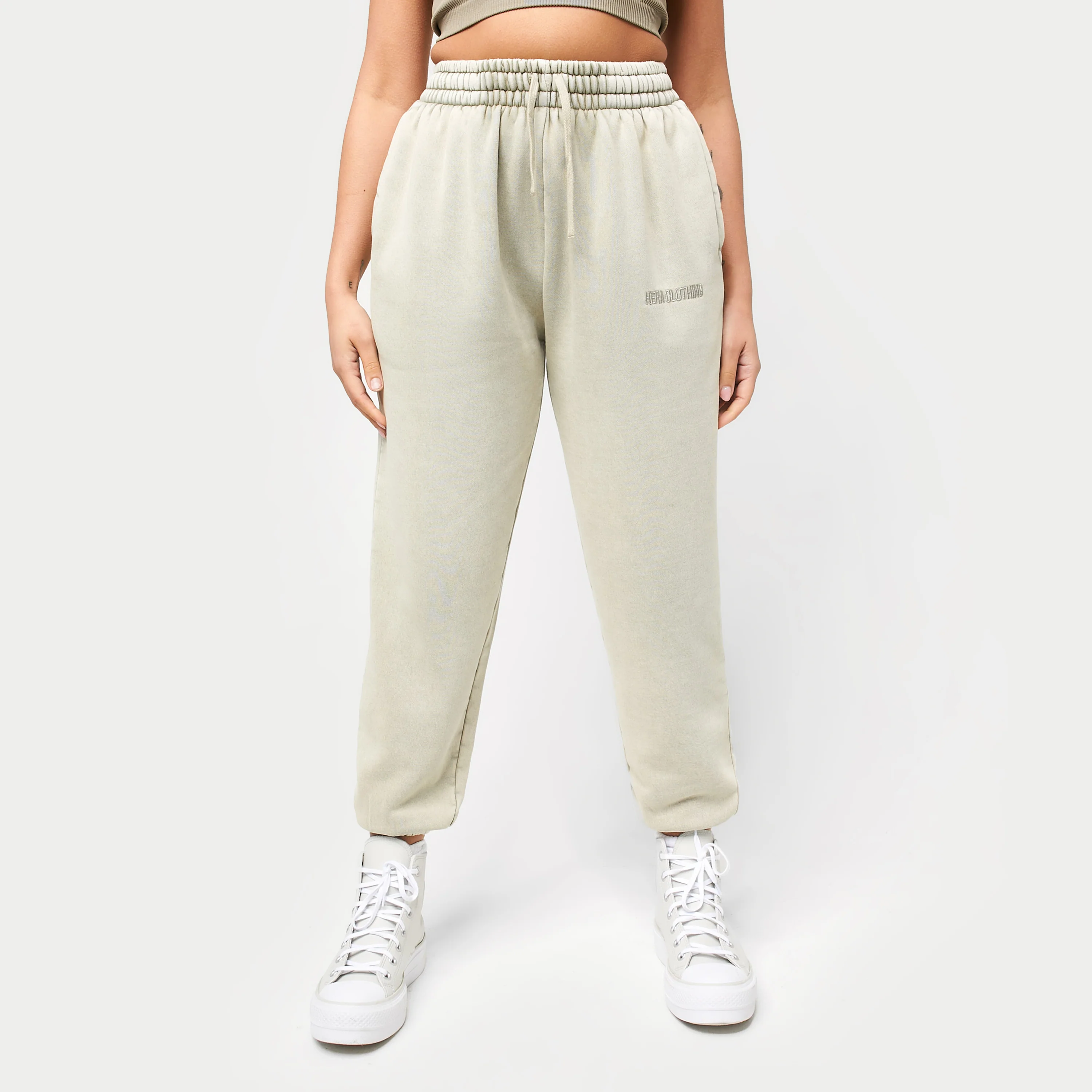 REWEAR Washed Sweatpant - Vintage Grey Green