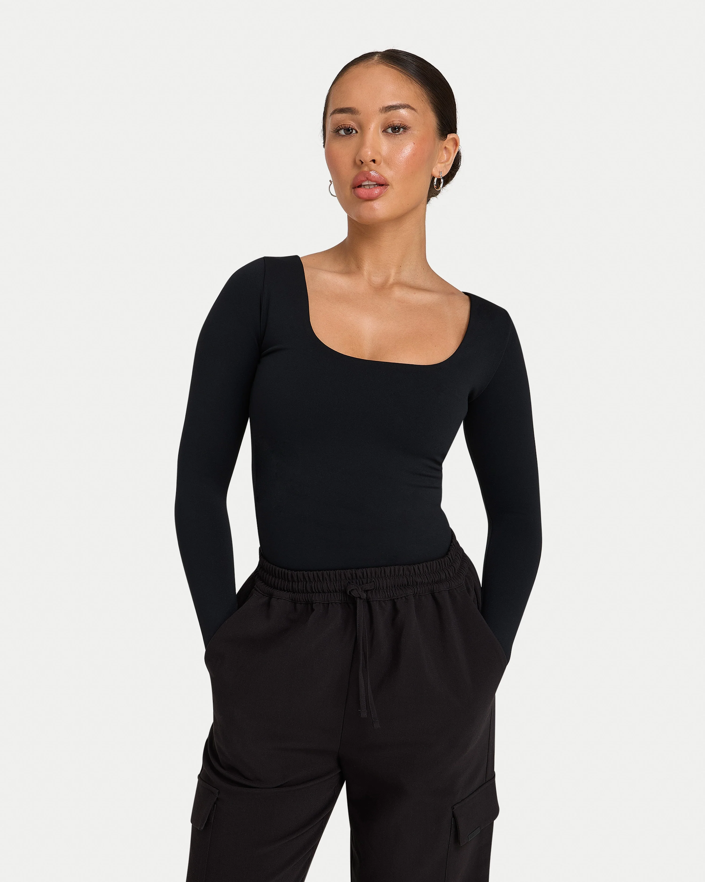 REWEAR Womens Essential Dual Wear Long Sleeve Top - Image 2