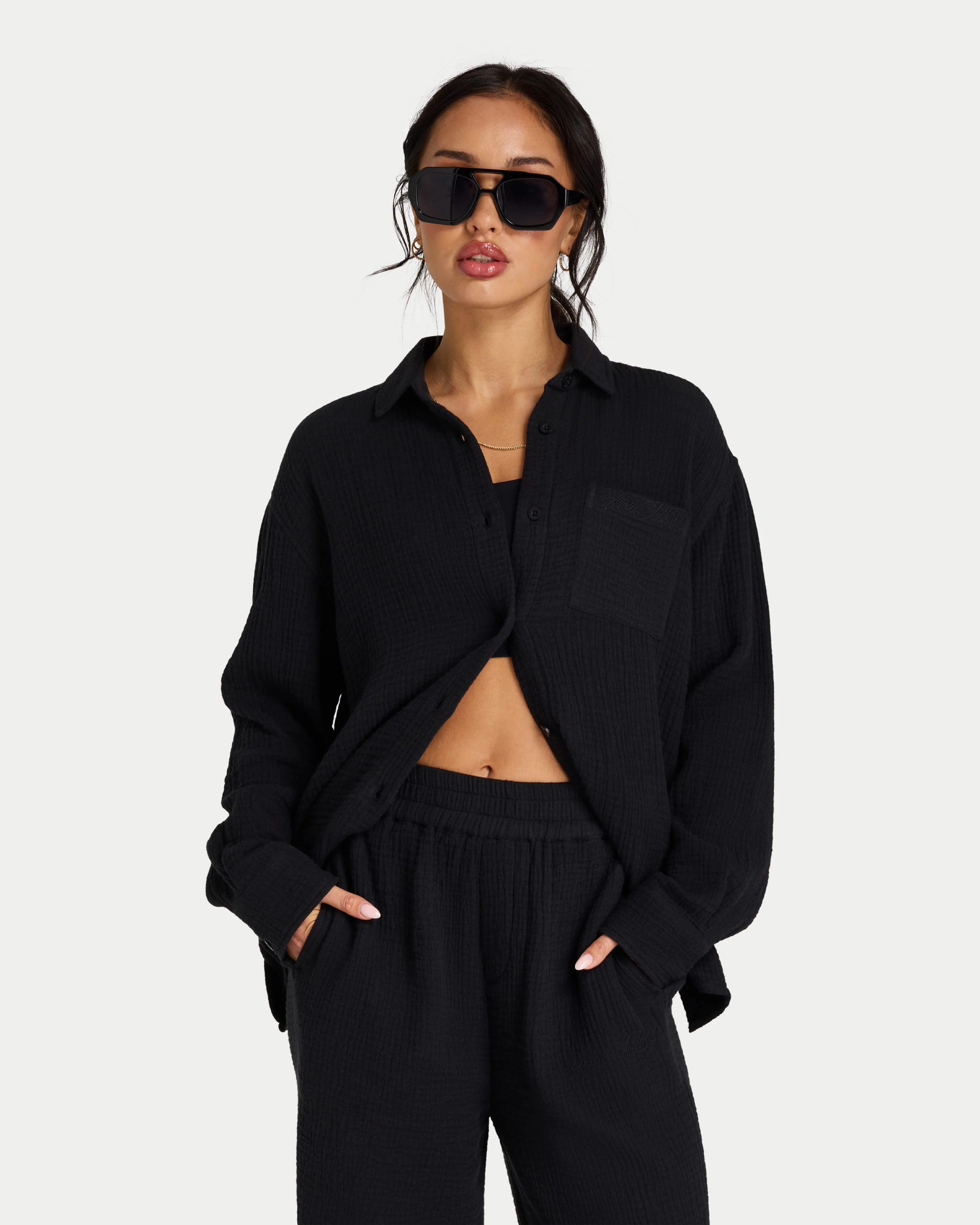 REWEAR Womens Resort Long Sleeve Shirt