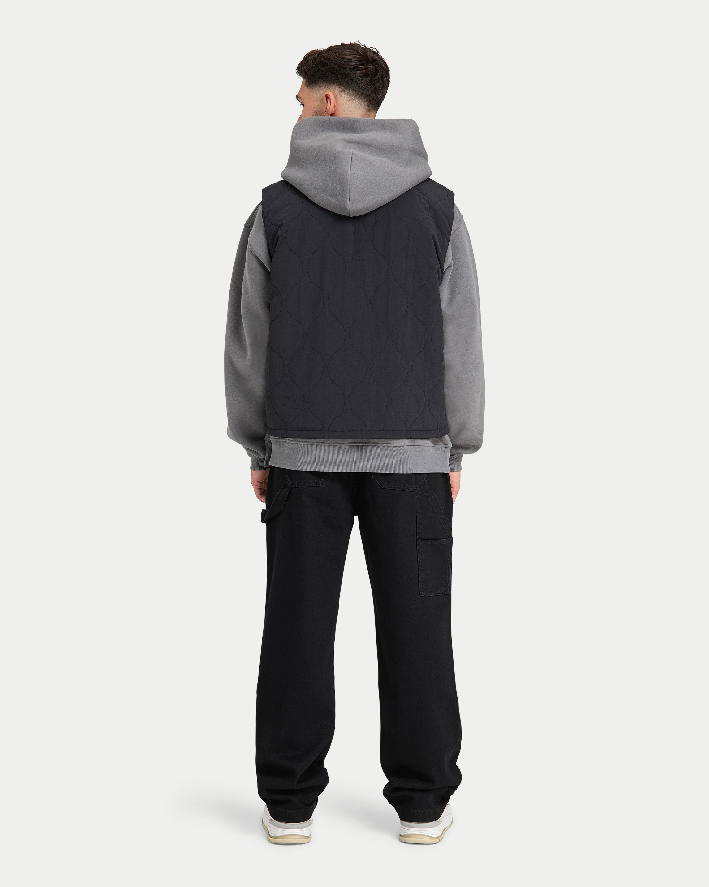 Mens Quilted Utility Gilet - Image 4
